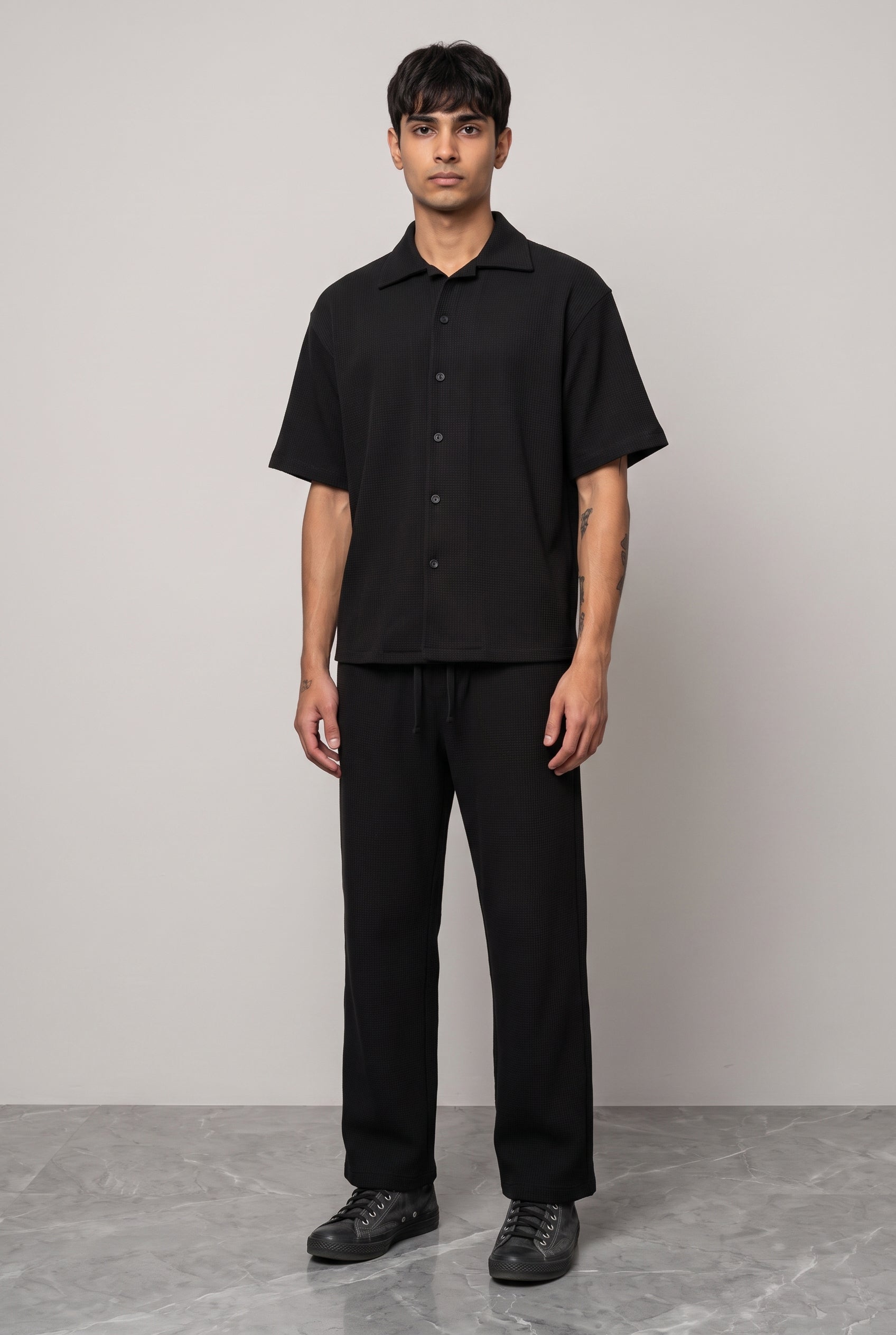 BLACK CO-ORD SET MEN'S PANT