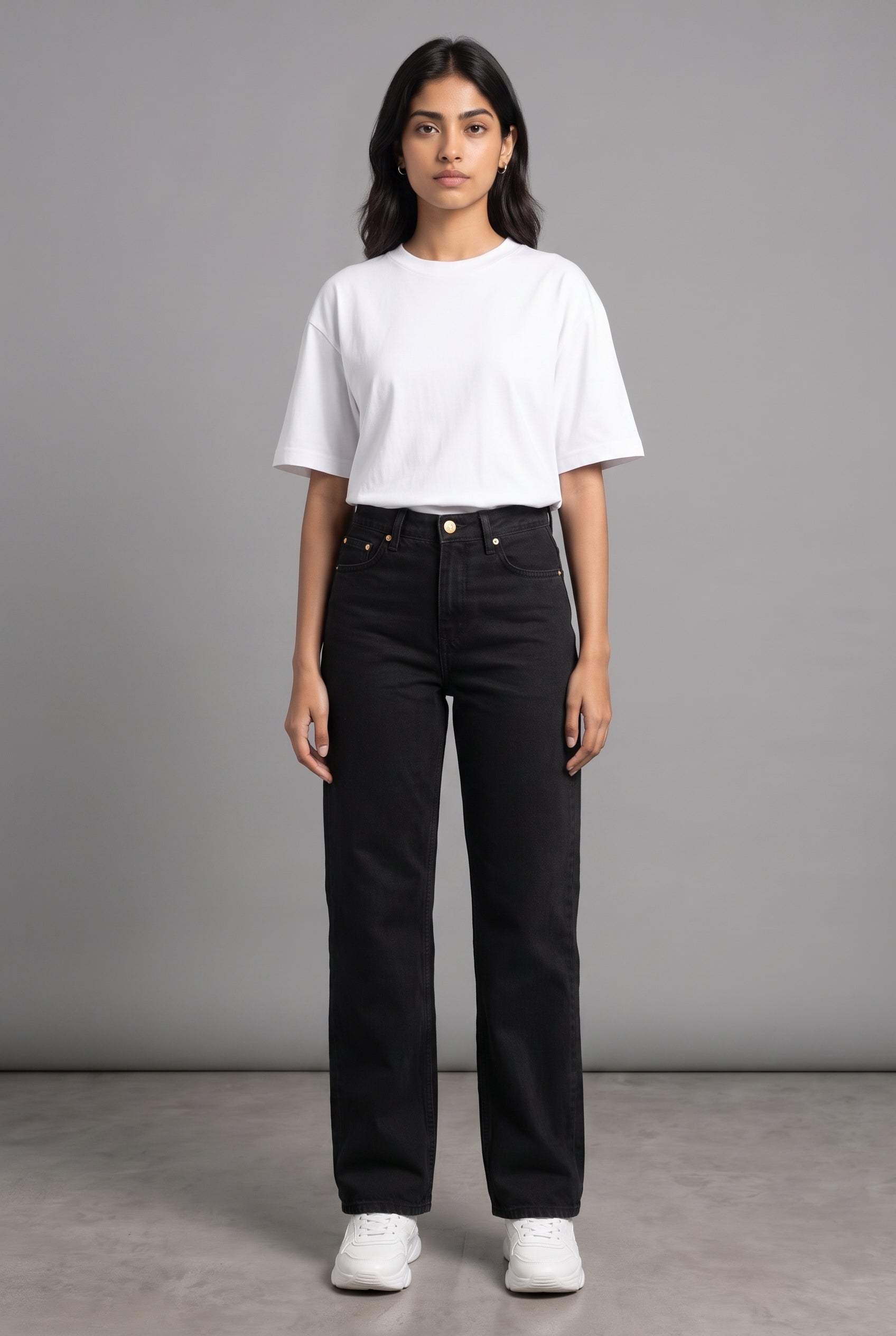 CLASSIC BLACK DENIM WOMEN'S JEANS