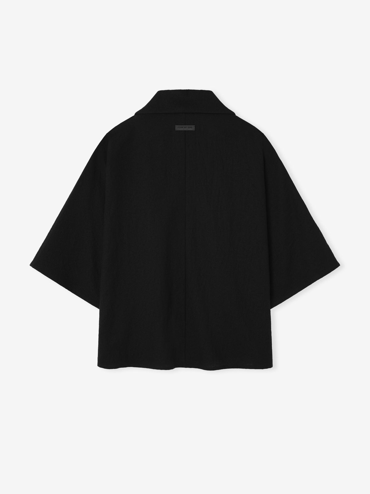 Essentials Virgin Wool Polo Shirt Black