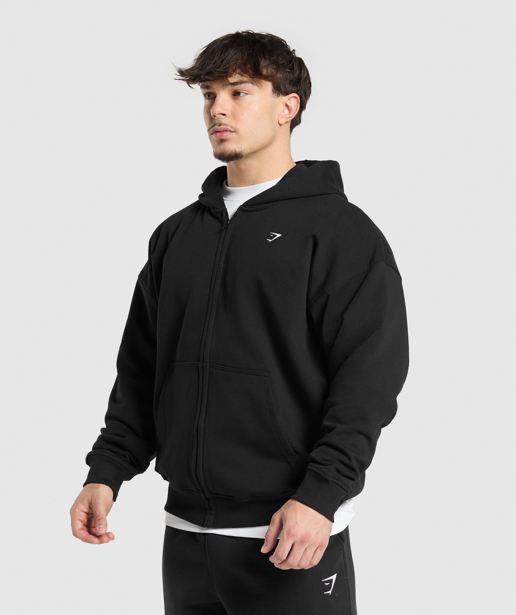 Gymshark Atlas Zip Up Hoodie Black