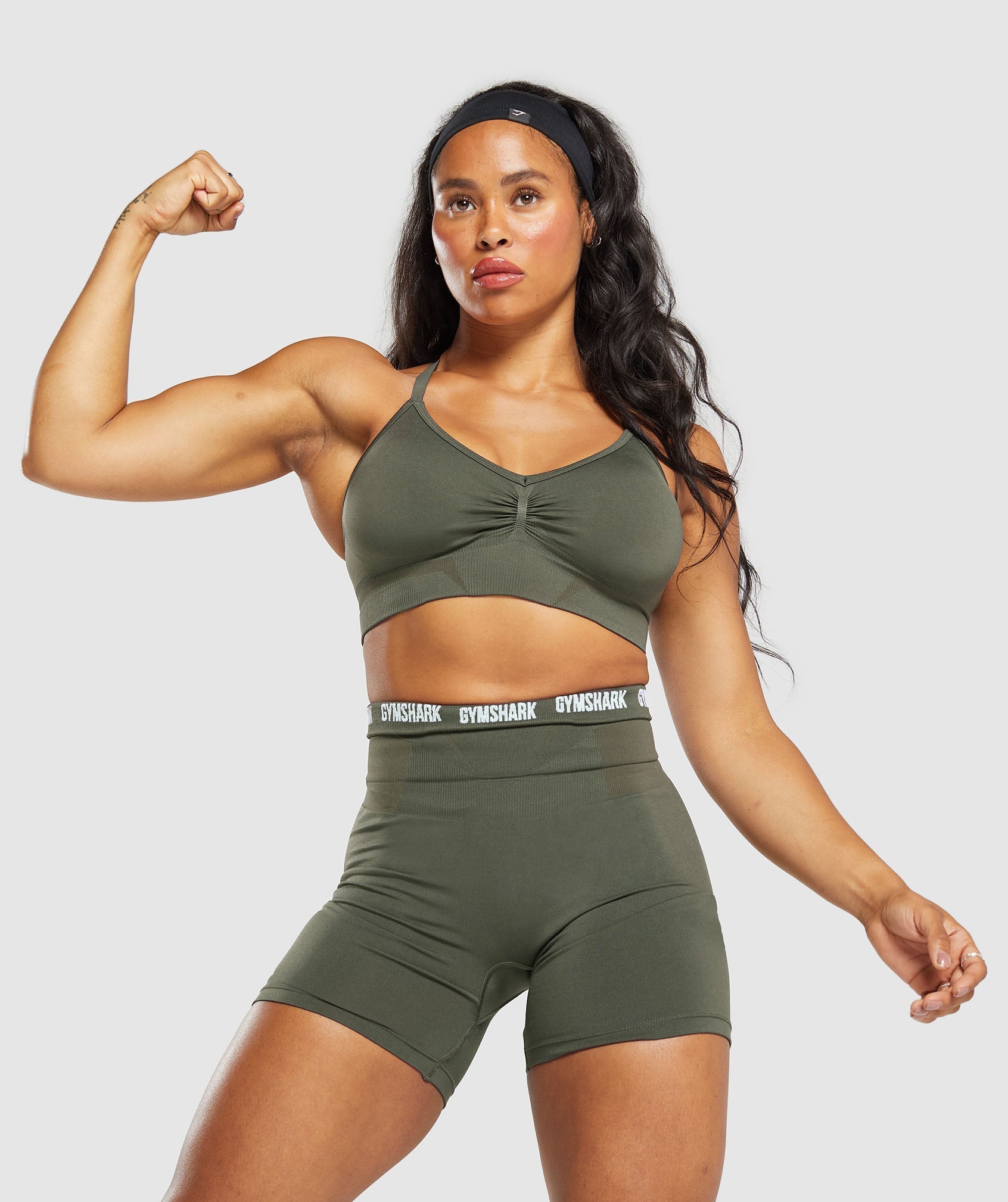 Women's Gymshark Boost Bra Strength Green