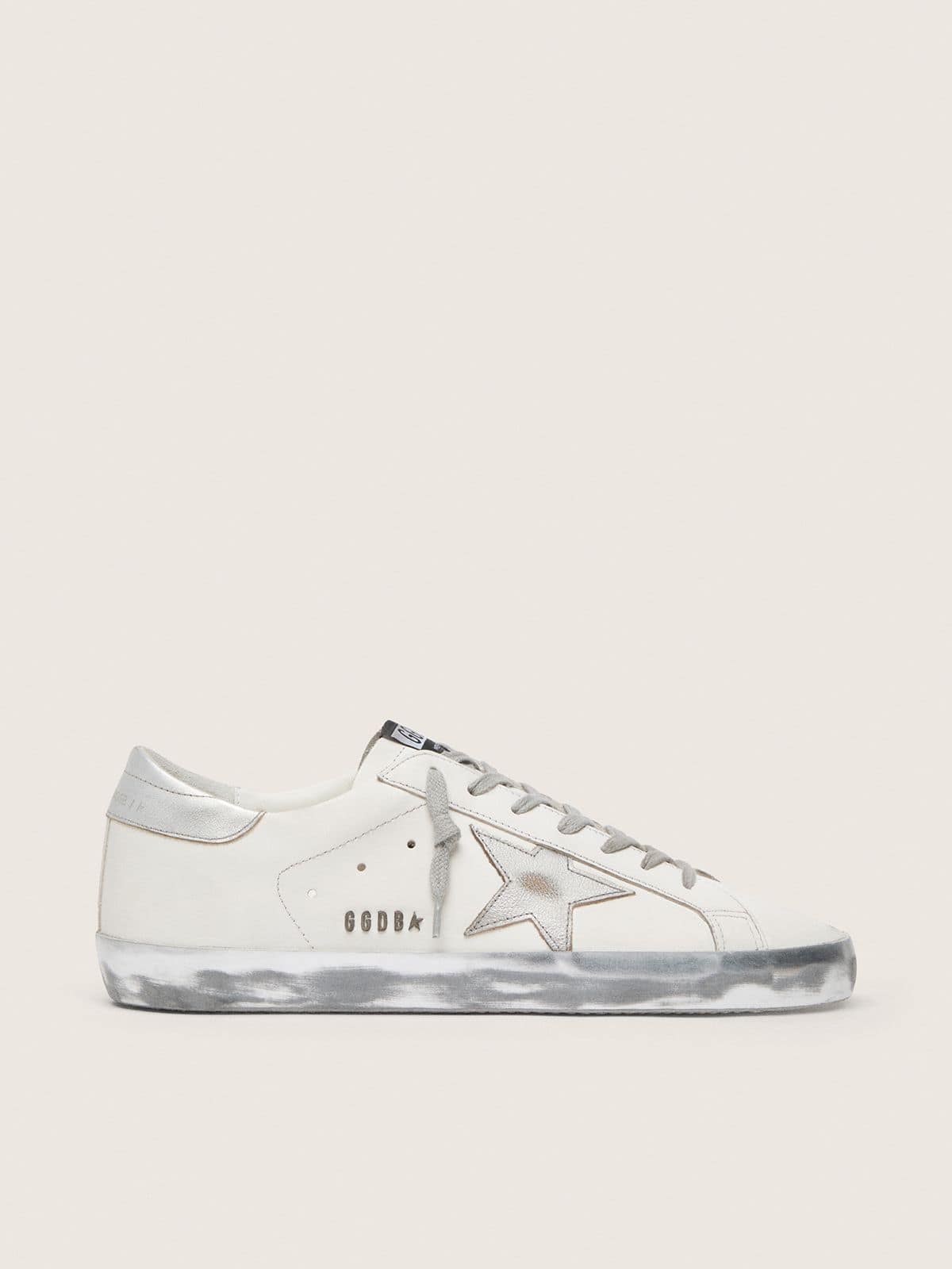 Golden Goose Mens Super-Star With Laminated Star And Heel Tab Mens