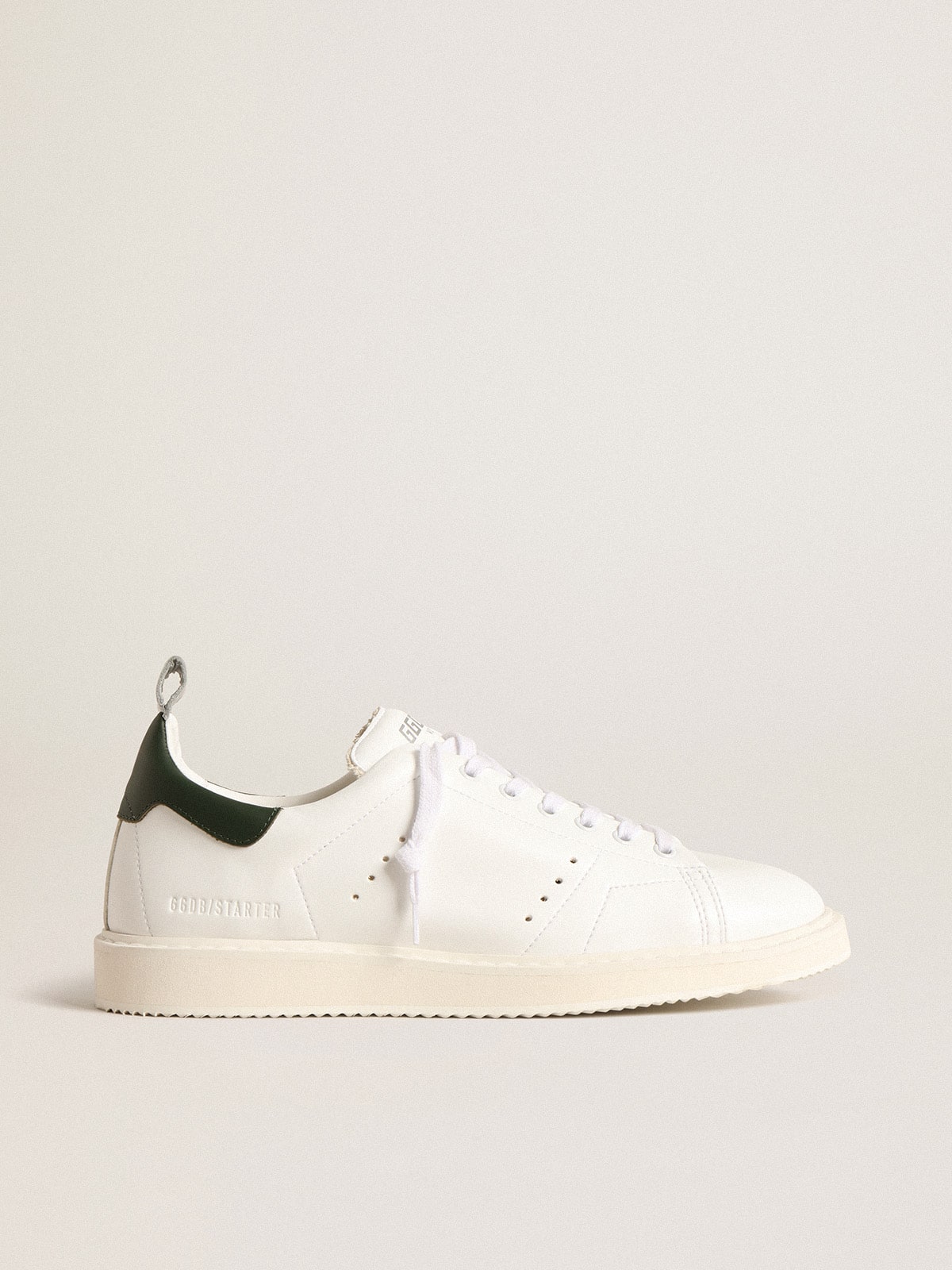 Golden Goose Bio-Based Starter With Green Leather Heel Tab Mens