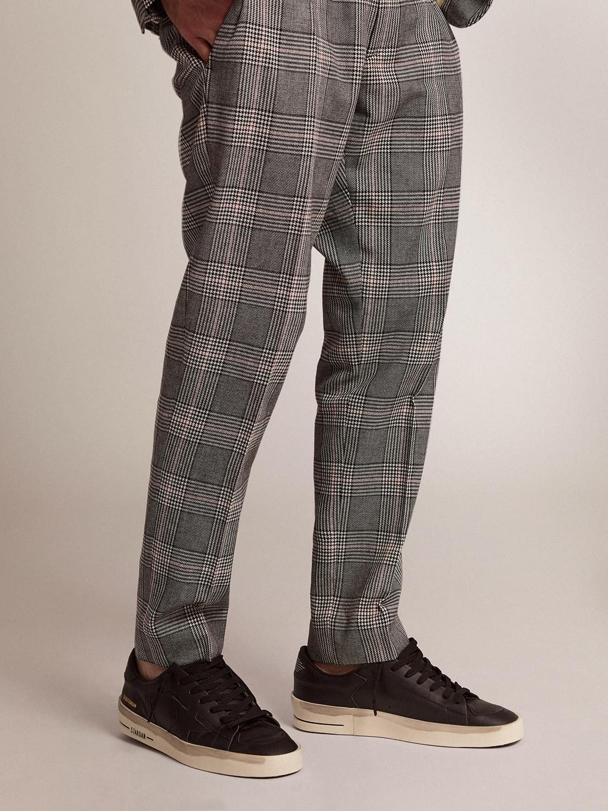 Golden Goose Mens Stardan In Total Black Leather Mens