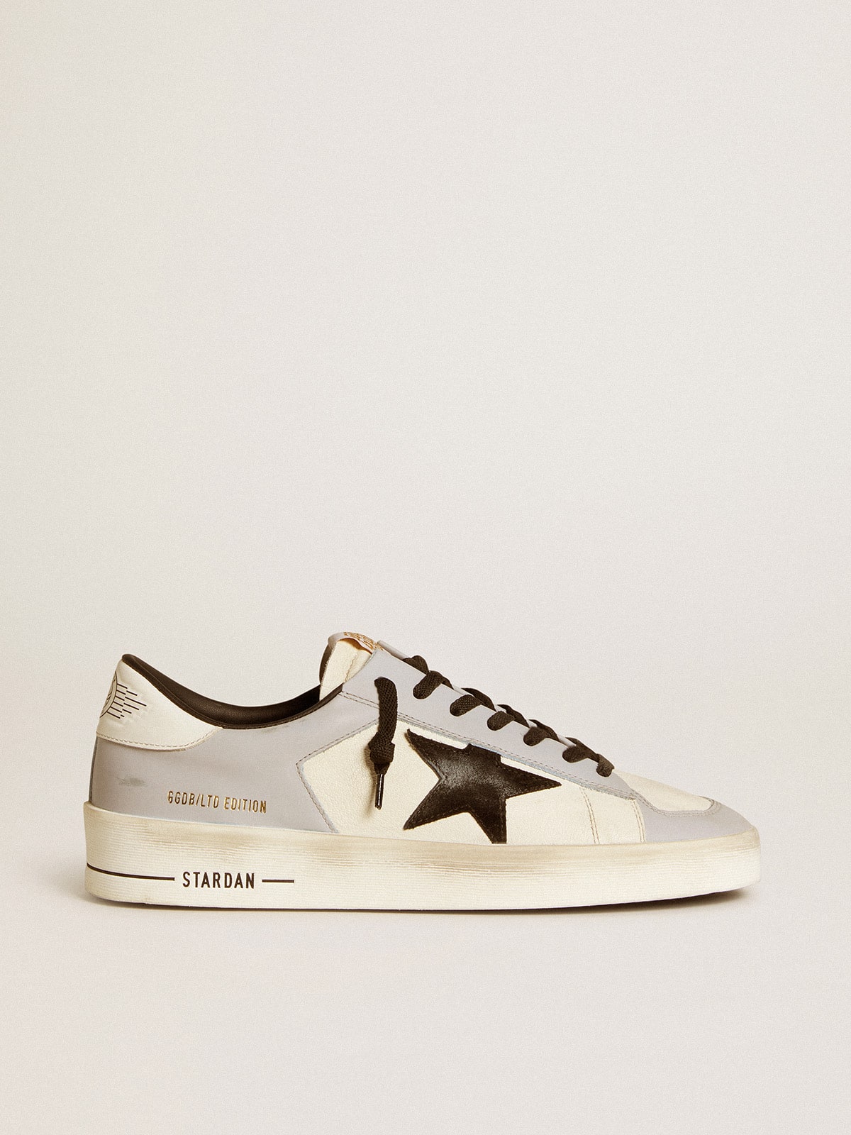 Golden Goose Mens Stardan Ltd In Nappa And Leather With Suede Star And Leather Heel Tab Mens