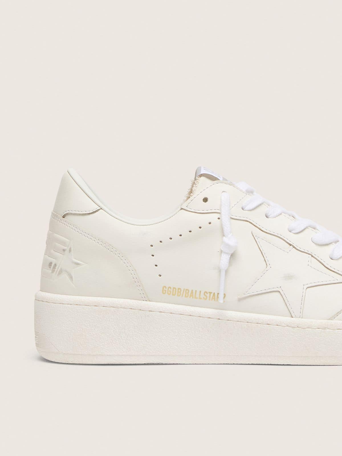 Golden Goose Mens Ball Star With White Leather Star And Heel Tab Mens