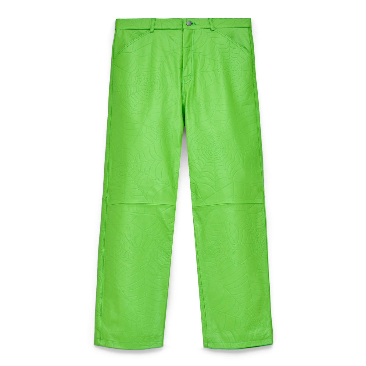 Sp5der Debossed WEB Leather PANT
