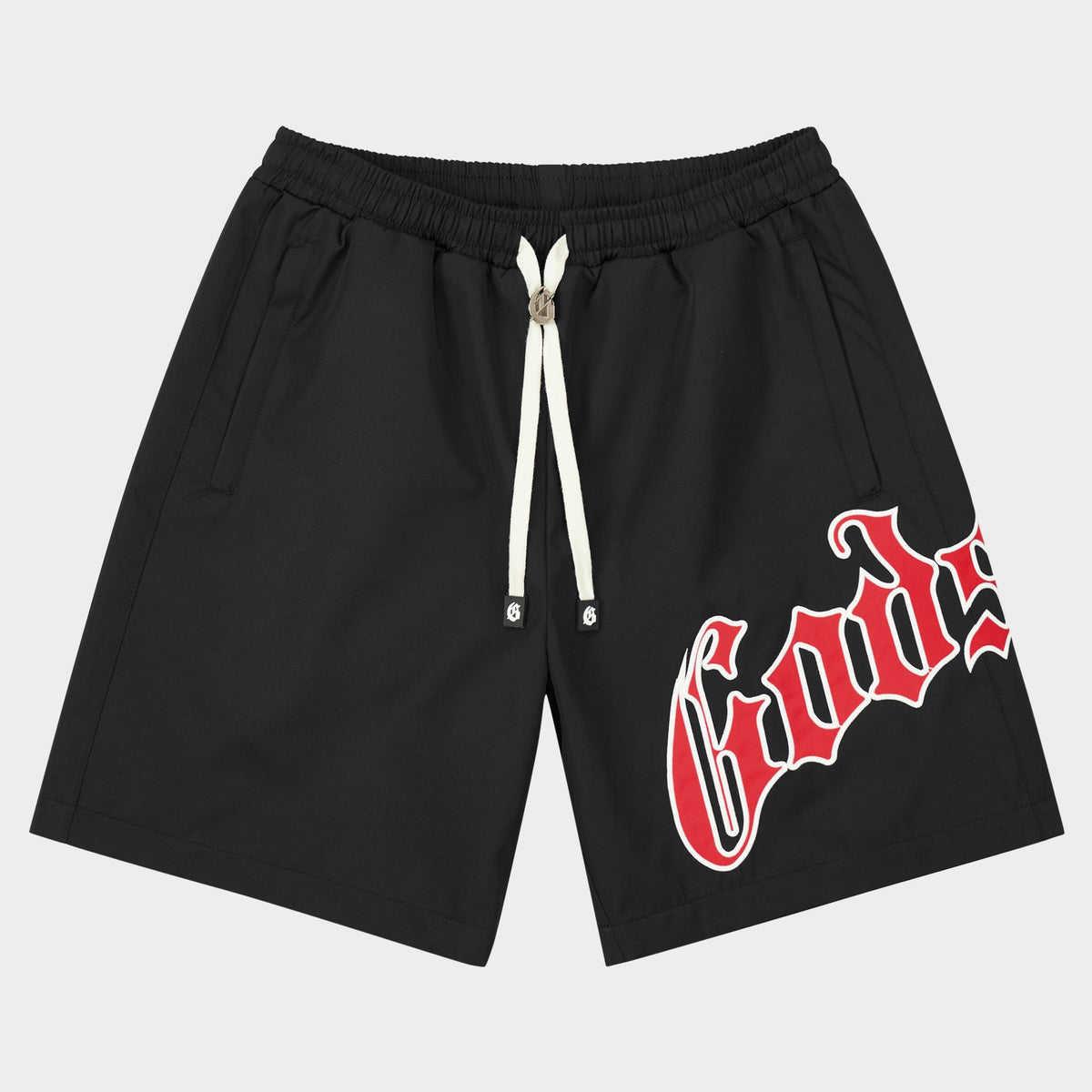Godspeed OG Logo Nylon Shorts (Bred)