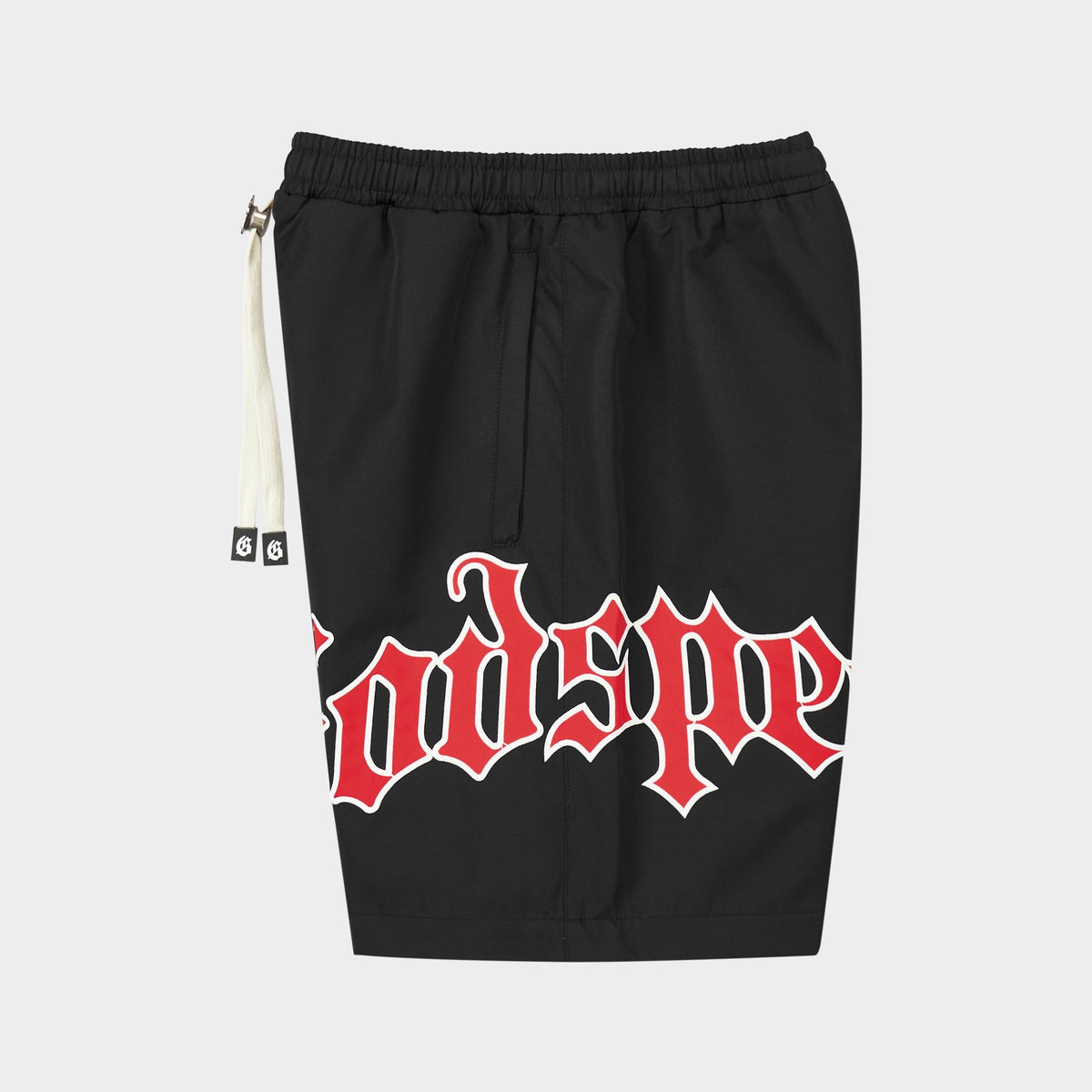 Godspeed OG Logo Nylon Shorts (Bred)