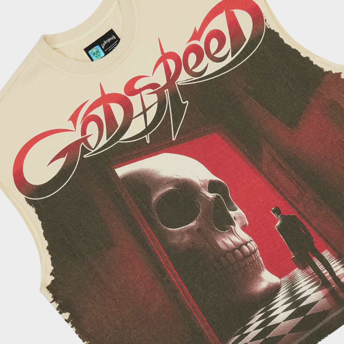 Godspeed Fate’s Doorstep Sleeveless T-Shirt (Bone)