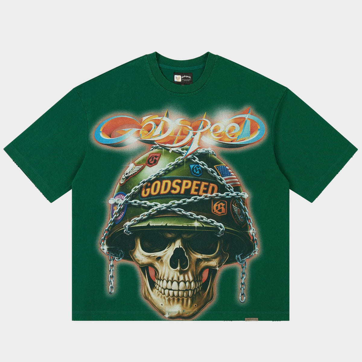Godspeed Badges of Honor T-Shirt (Green)