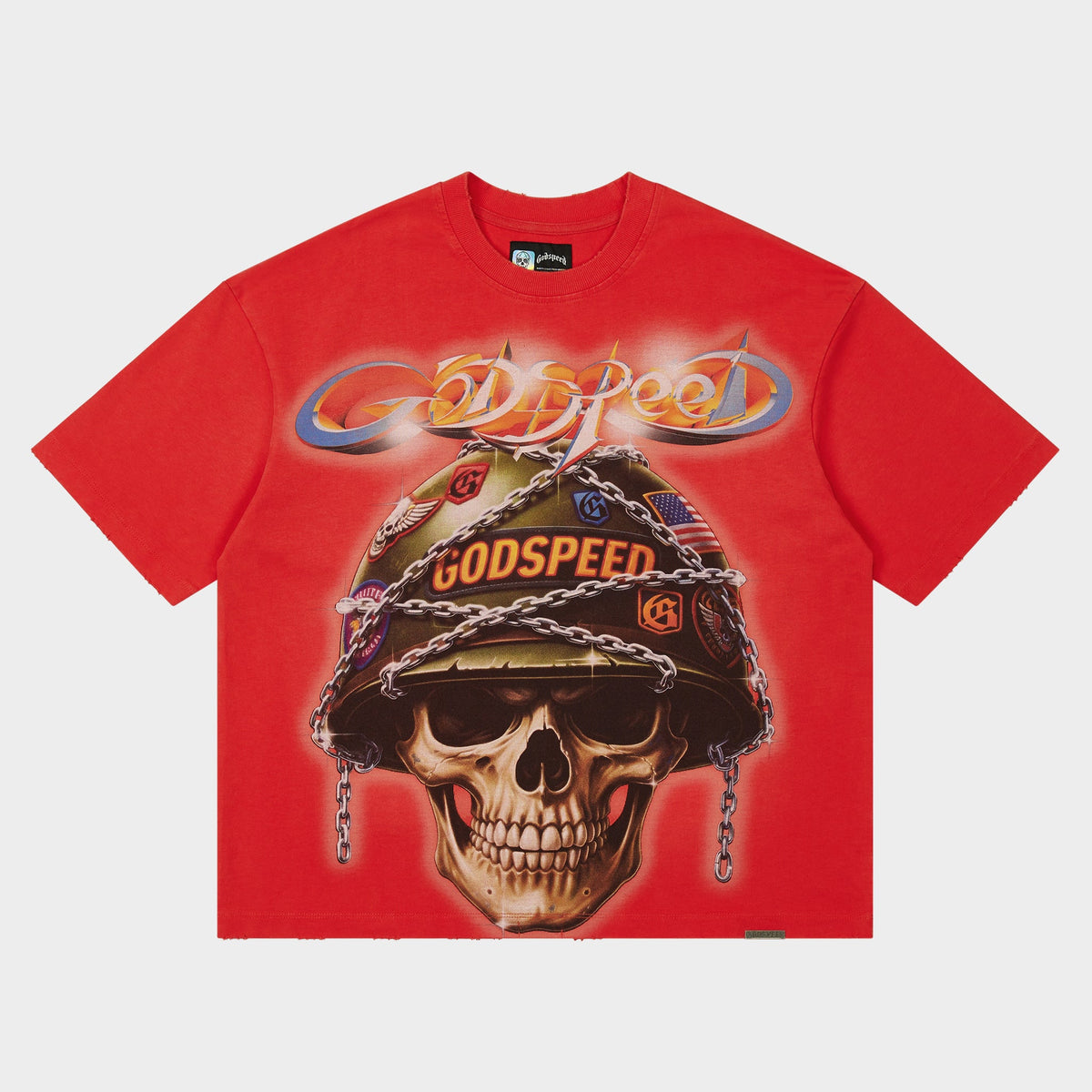 Godspeed Badges of Honor T-Shirt (Cherry)