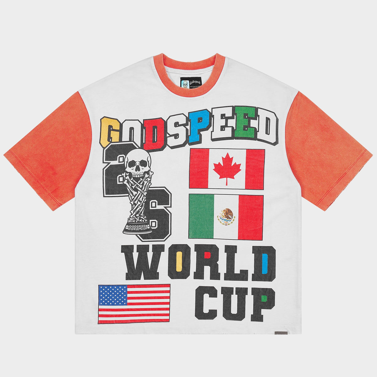 Godspeed '26 GSWC Vintage T-Shirt (White / Red)