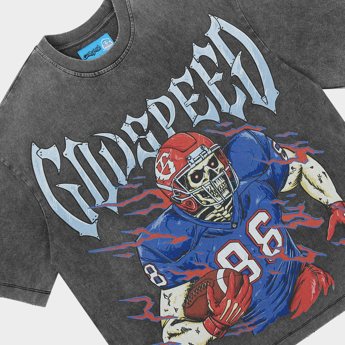 Godspeed End Zone T-Shirt (Grey Wash)
