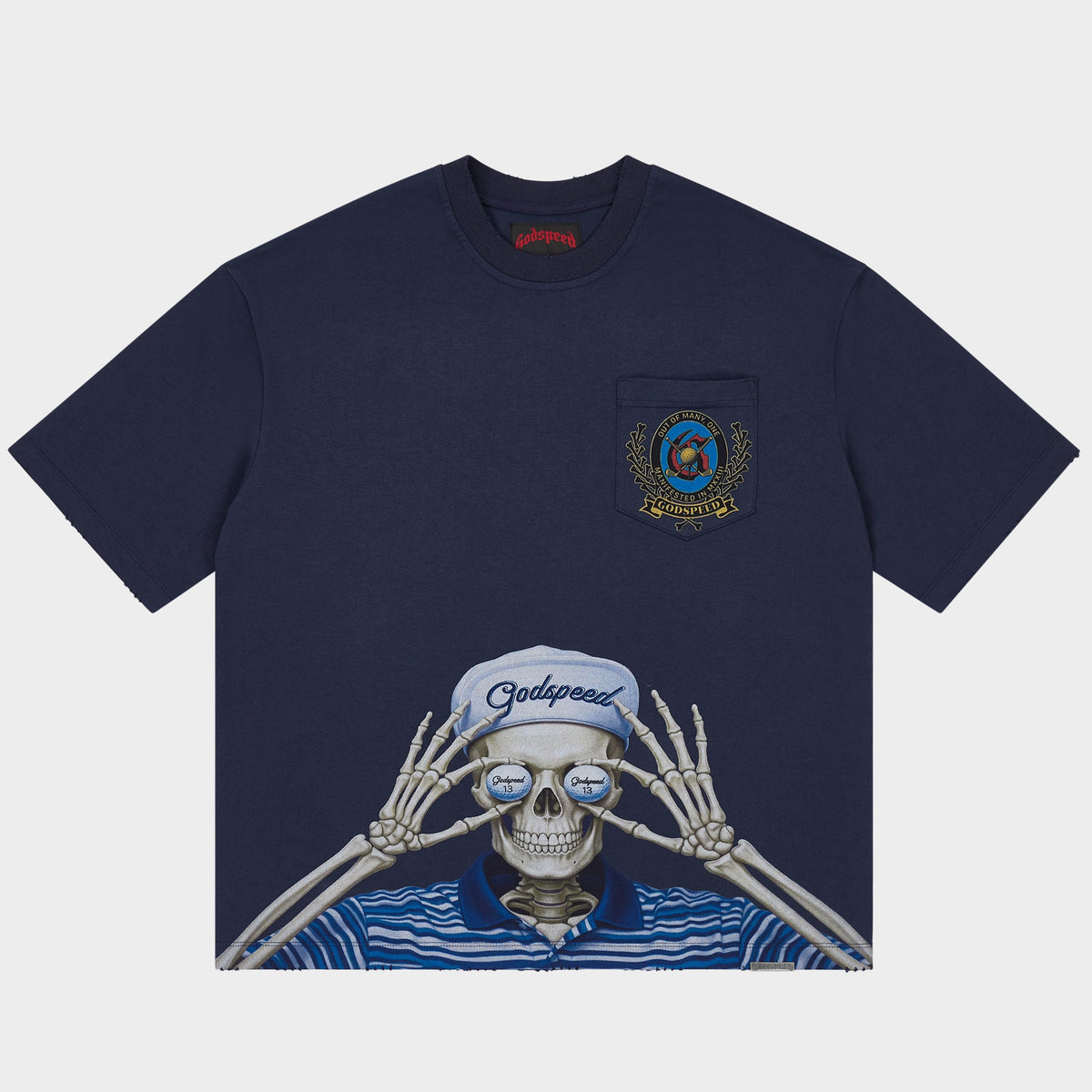 Godspeed Golf Days Pocket T-Shirt (Navy)