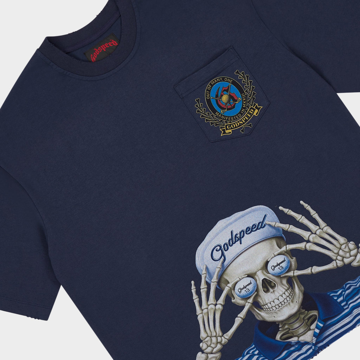 Godspeed Golf Days Pocket T-Shirt (Navy)