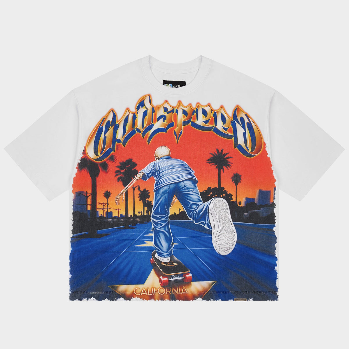 Godspeed Kick Push T-Shirt (White)