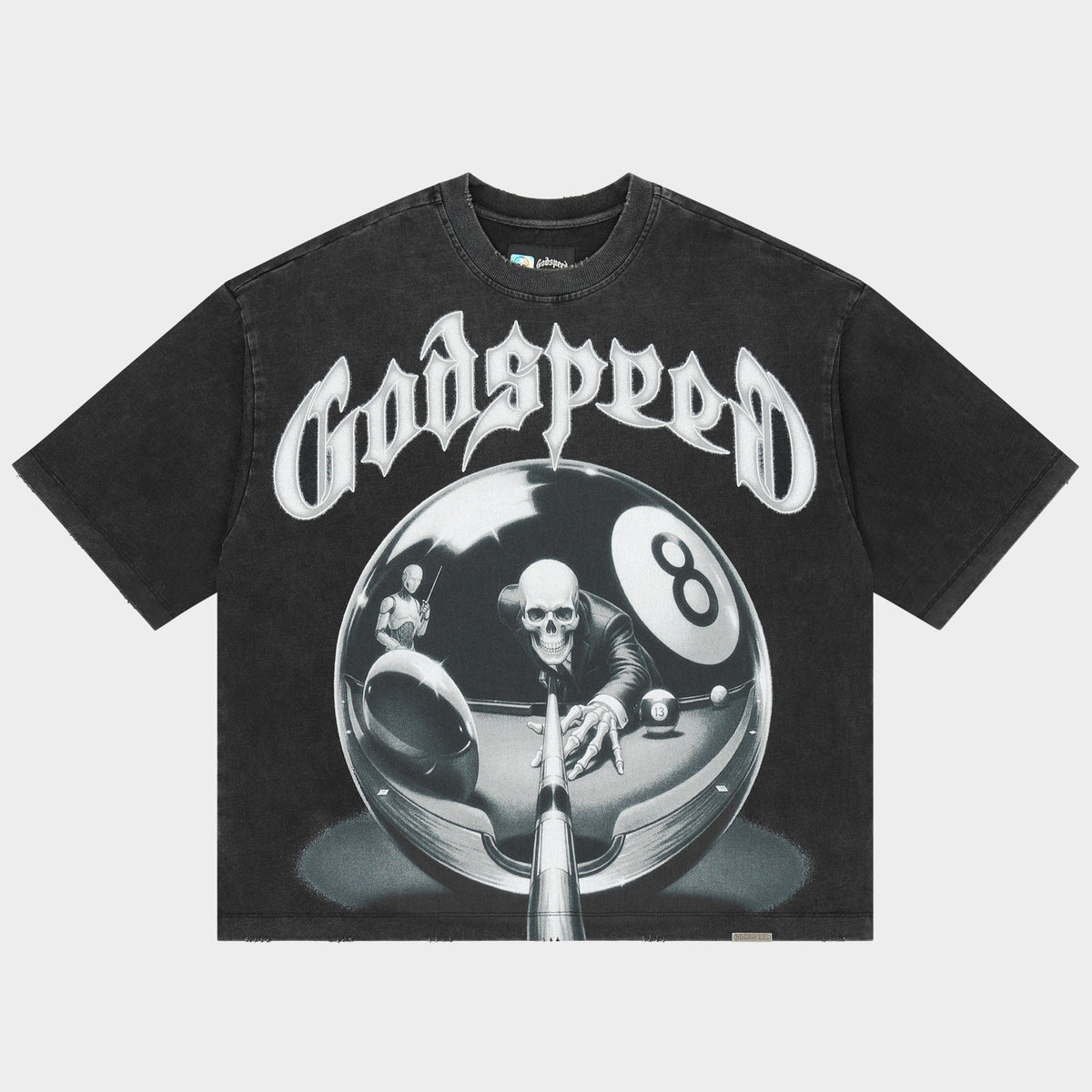 Godspeed 8ball CP T-Shirt (Black Wash)