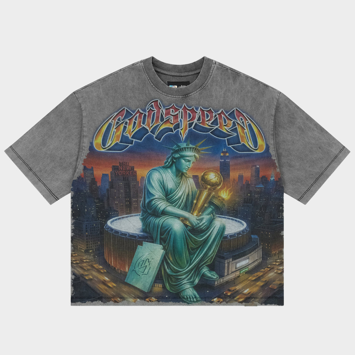 Godspeed Finally T-Shirt (Grey Wash)