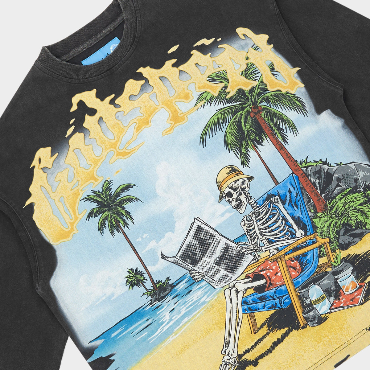 Godspeed Skeleton Beach II LS T-Shirt NG (Black Wash)