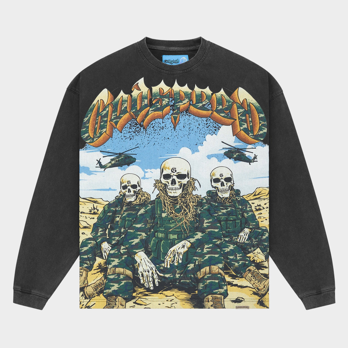 Godspeed Squadron II LS T-Shirt NG (Black Wash)