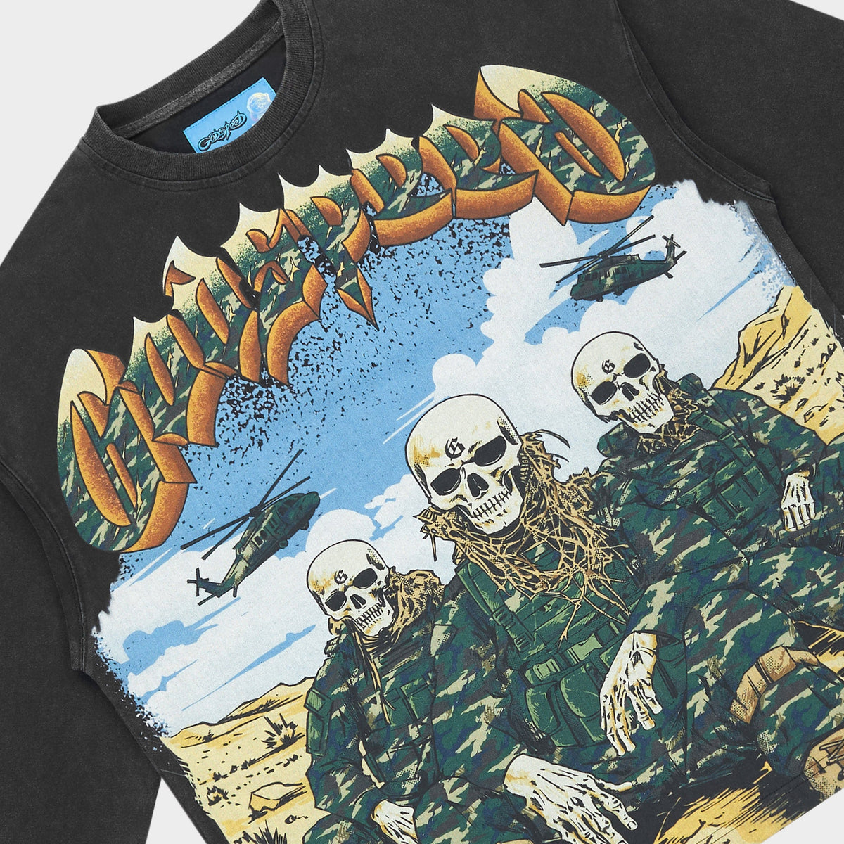 Godspeed Squadron II LS T-Shirt NG (Black Wash)