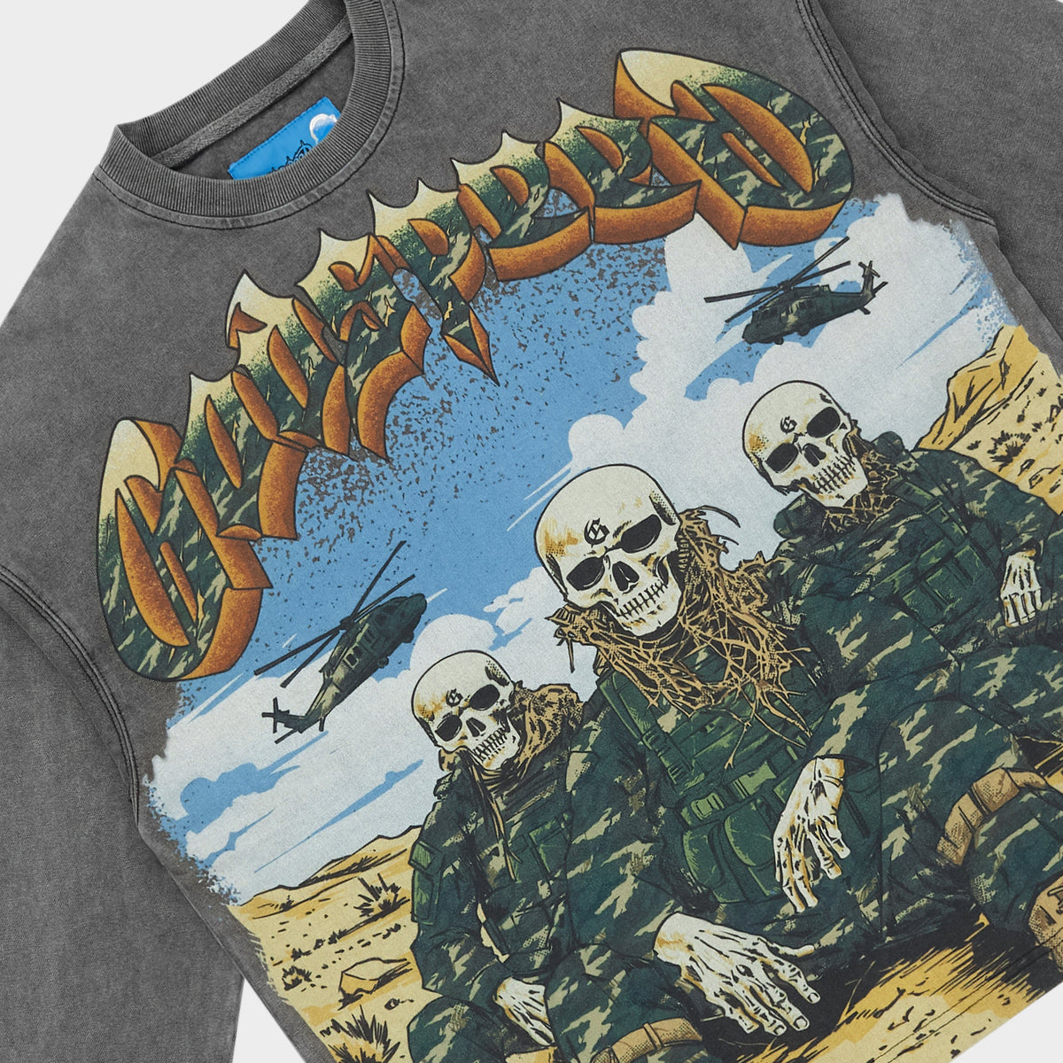 Godspeed Squadron II LS T-Shirt NG (Grey Wash)