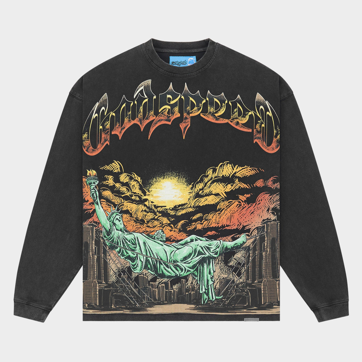 Godspeed Burnt Bridges II LS T-Shirt NG (Black Wash)