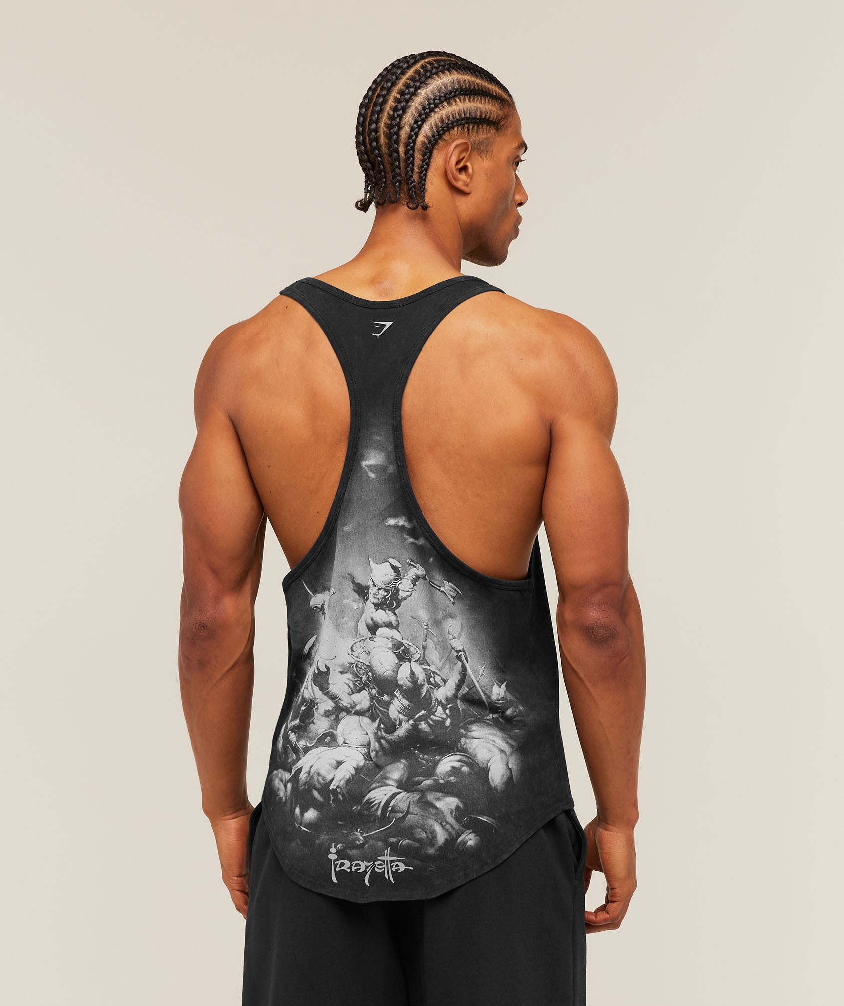 Gymshark Gymshark X Frazetta Power Stringer Black