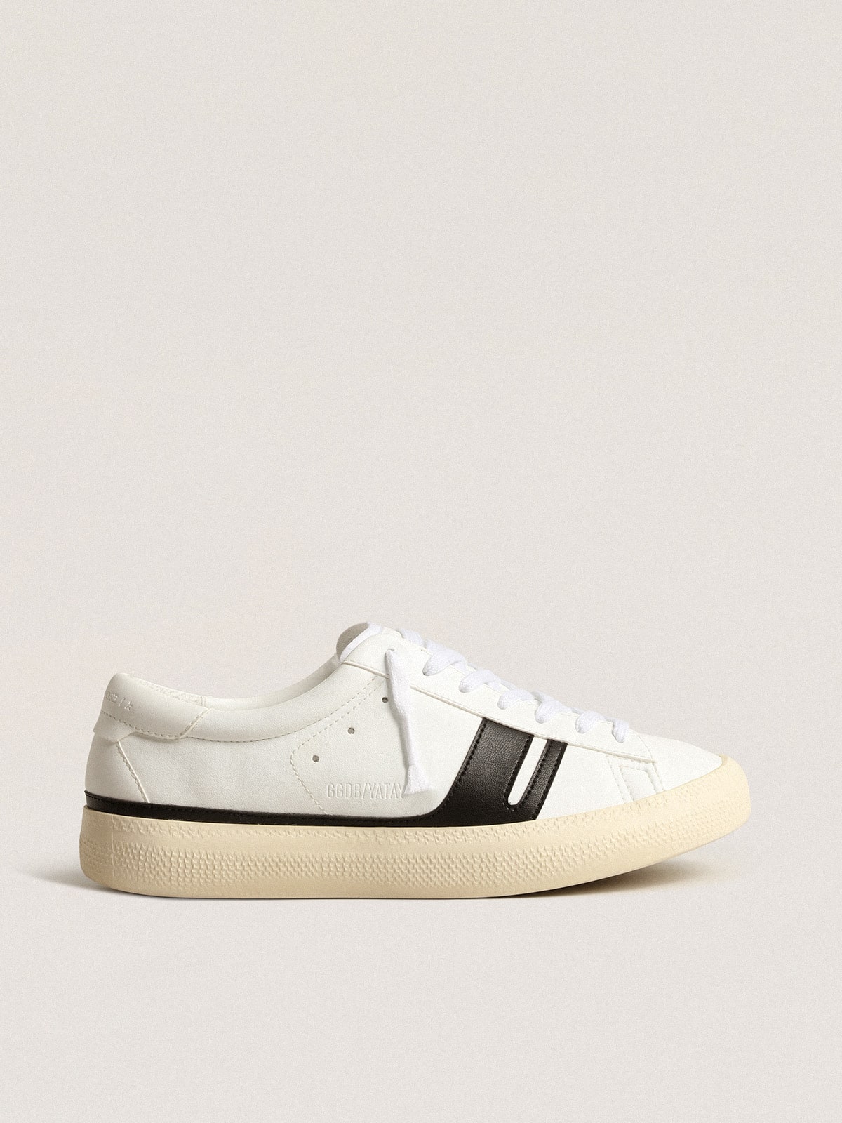 Golden Goose Yatay Model 1B Sustainable Sneakers With White Bio-Based Upper And Black Y Womens