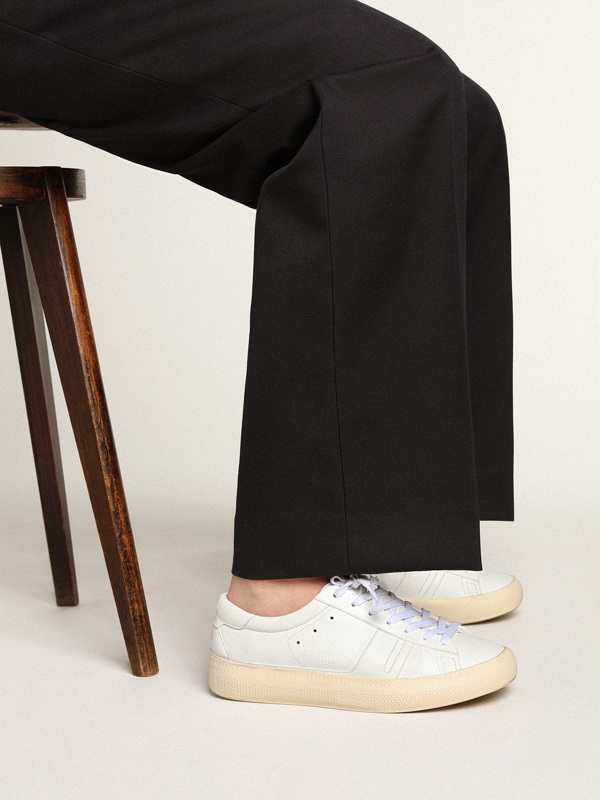 Golden Goose Yatay Model 1B Sustainable Sneakers With White Bio-Based Upper And White Y Womens