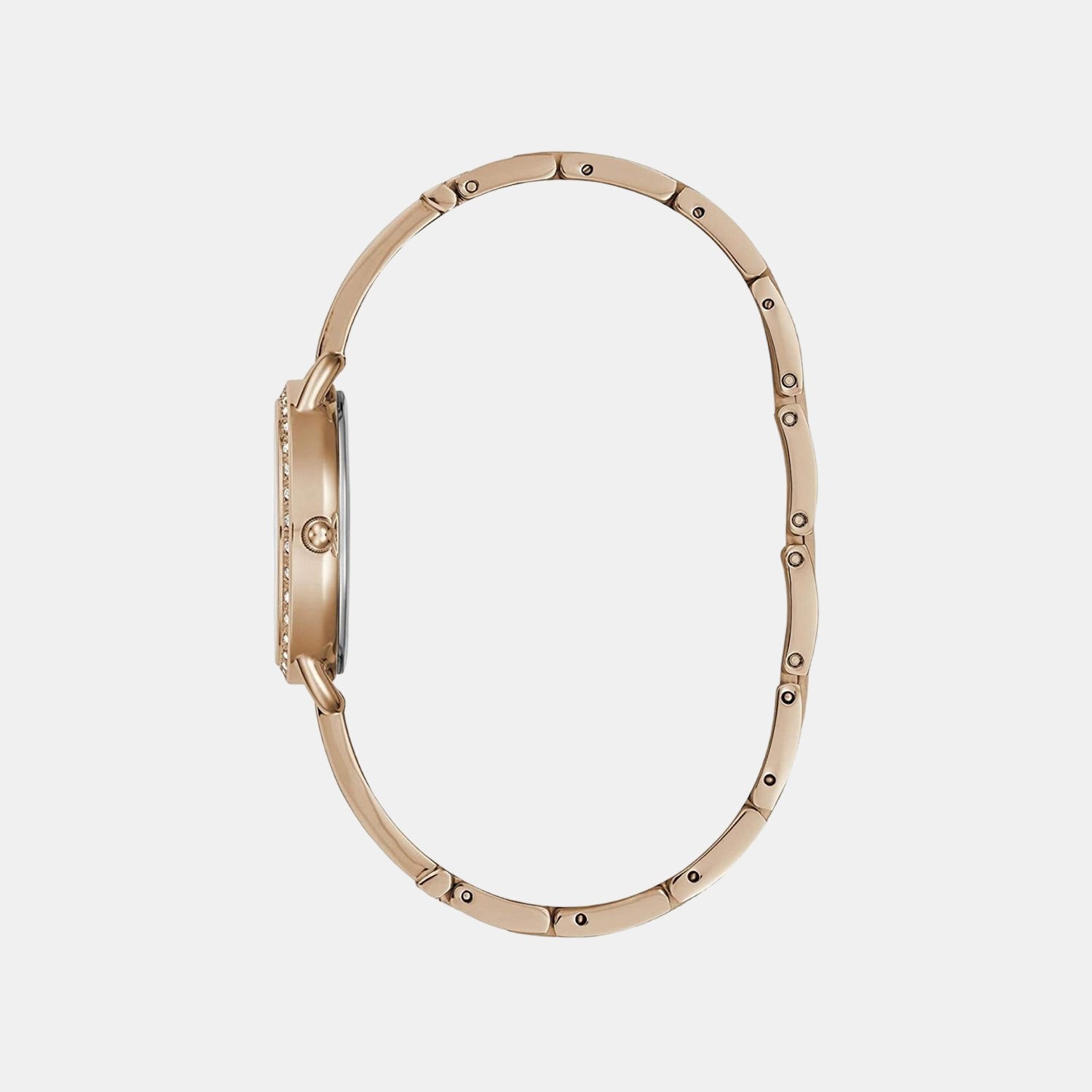 Guess Gd Bellini Women Quartz Rose Gold Dial Analog Stainless Steel Gw0022L3