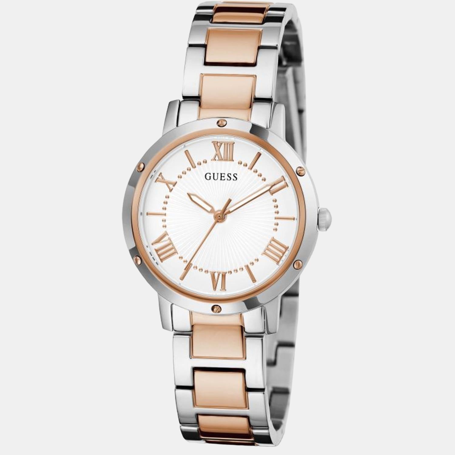 Guess Gd Dawn Women Quartz White Dial Analog Stainless Steel Gw0404L3