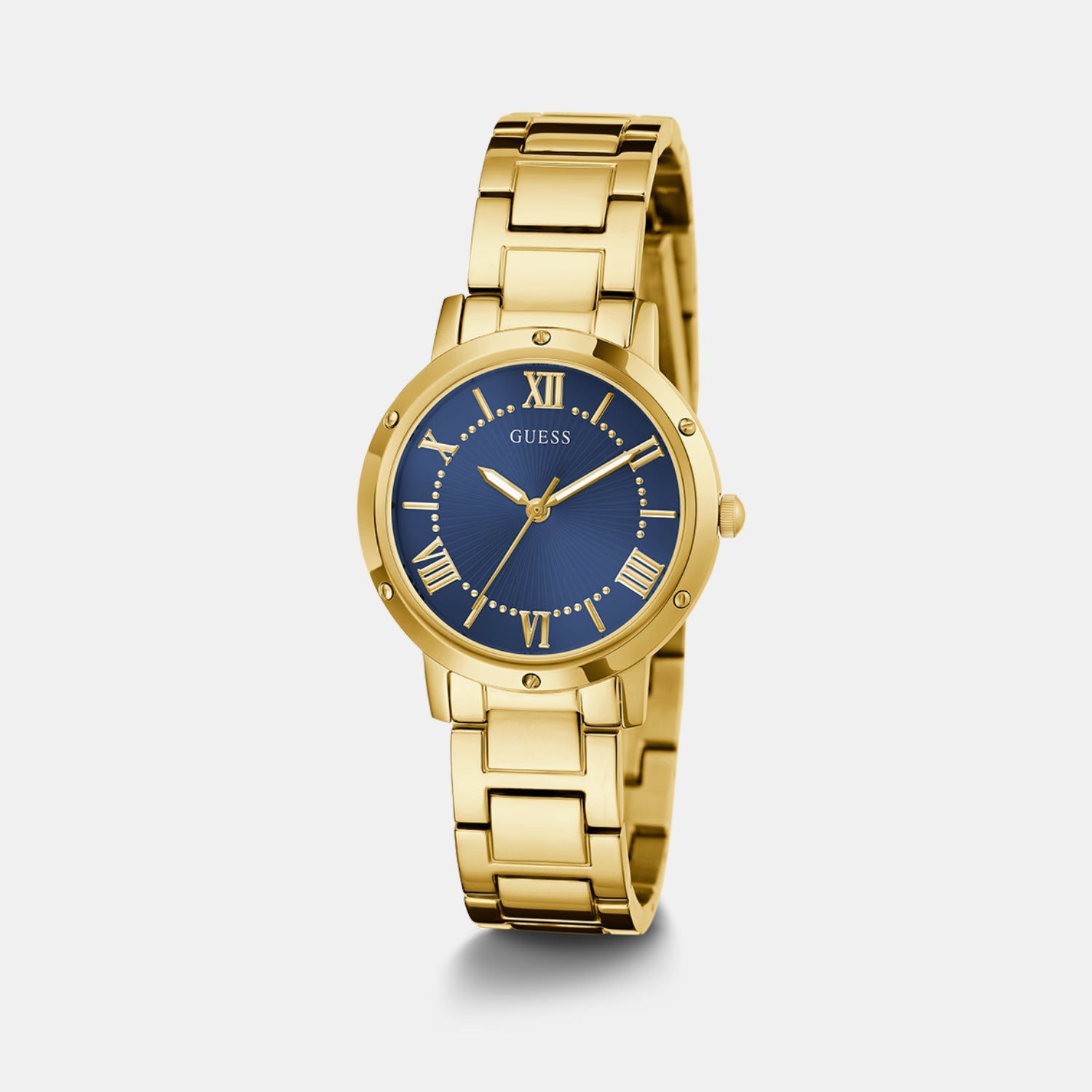 Guess Gd Dawn Women Quartz Blue Dial Analog Stainless Steel Gw0404L4