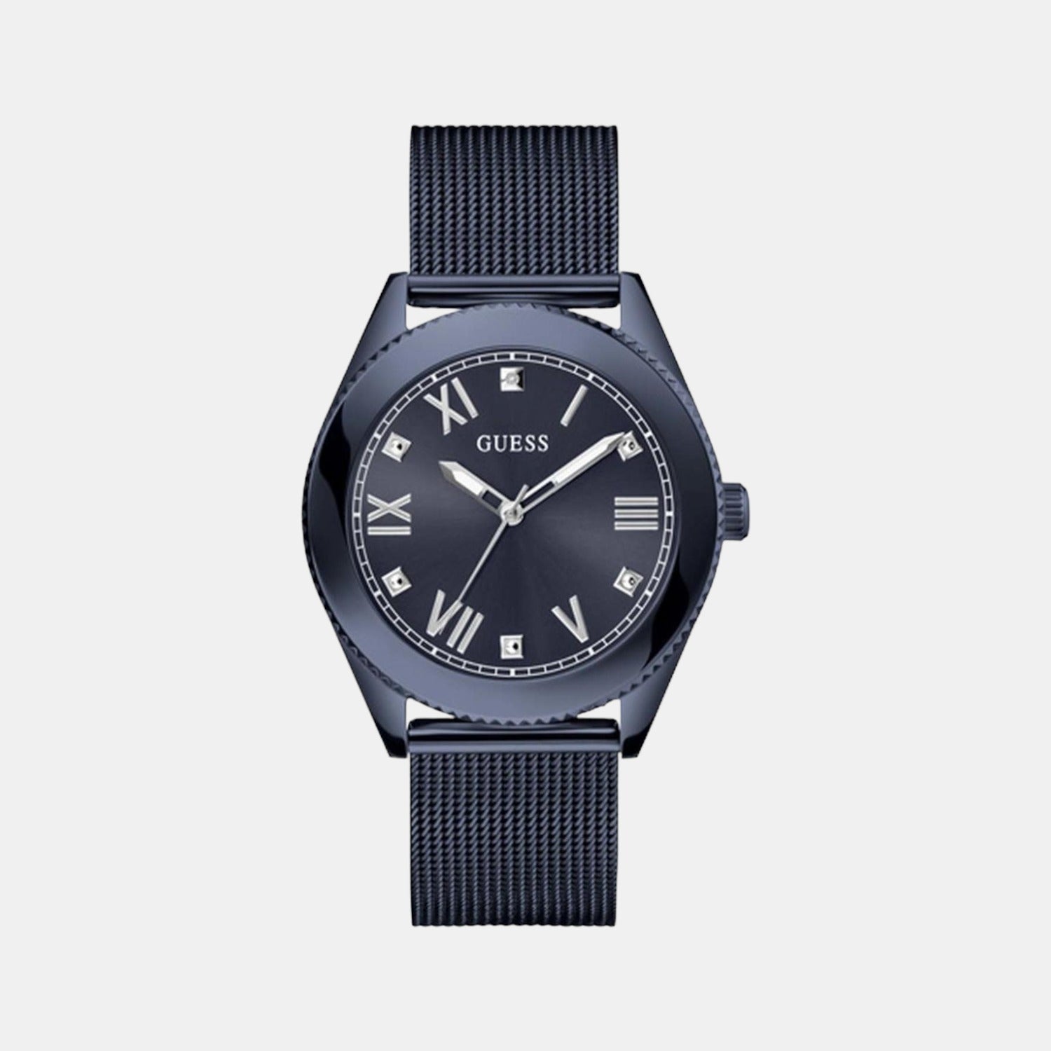 Guess Noble Men Quartz Black Dial Analog Stainless Steel Watch Gw0495G3