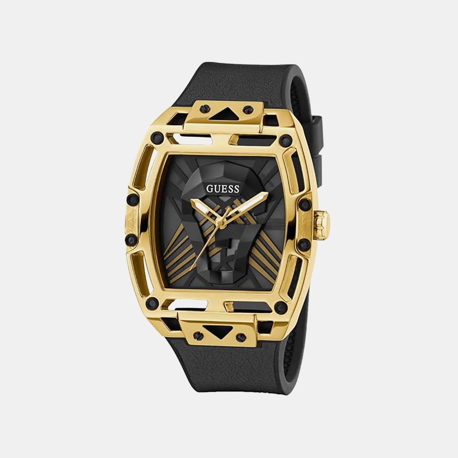 Guess Gt Legend Men Quartz Champagne Dial Analog Stainless Steel Gw0500G1