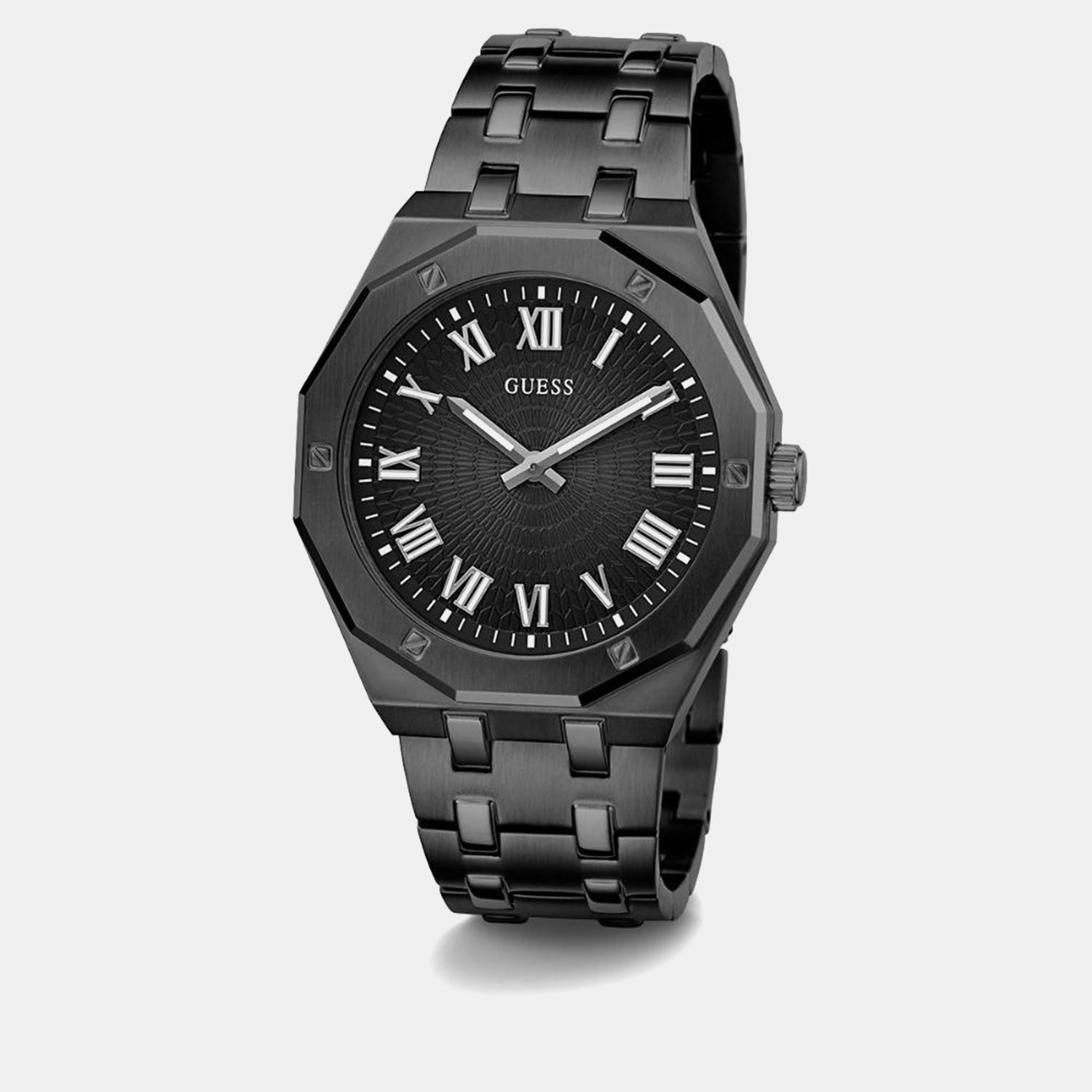 Guess Asset Men Quartz Black Dial Analog Stainless Steel Watch Gw0575G3