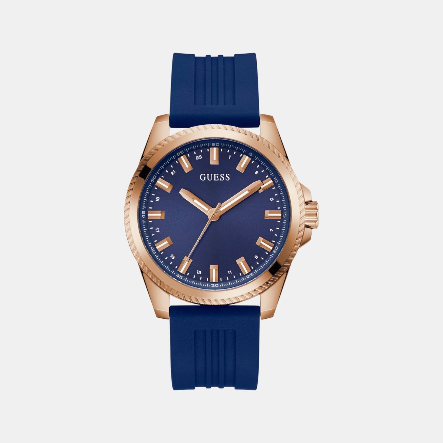 Guess Gs Champ Men Quartz Blue Dial Analog Stainless Steel Gw0639G3