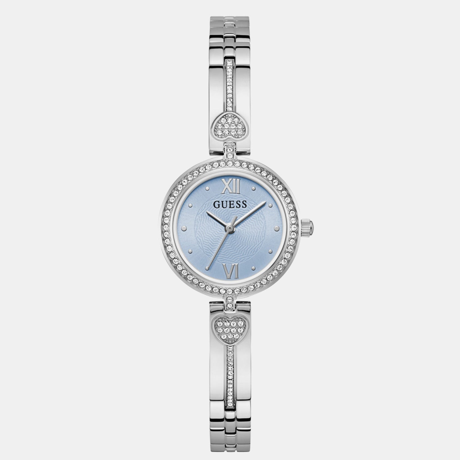 Guess Gb Lovey Women Quartz Blue Dial Analog Stainless Steel Gw0655L4