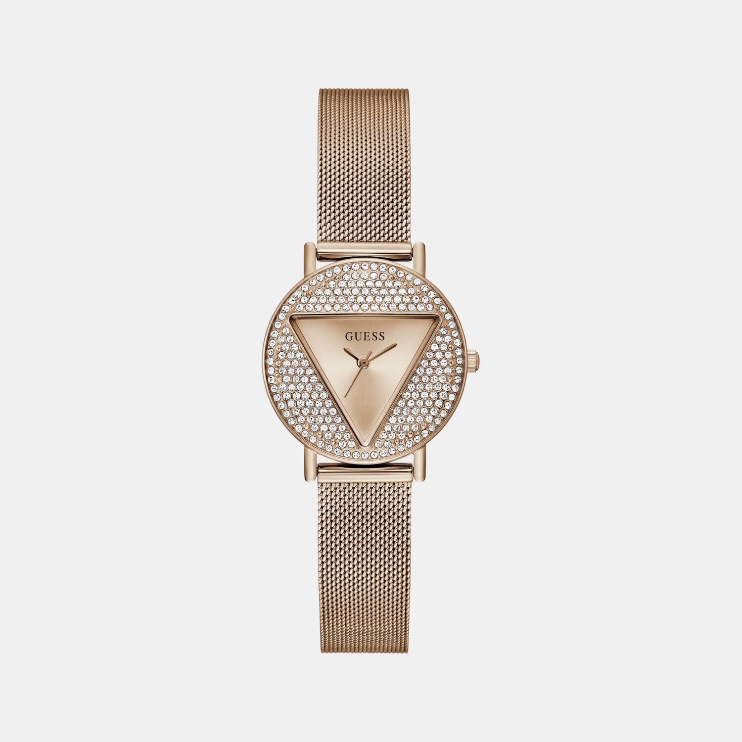 Guess Mini Iconic Women Quartz Pink Dial Analog Mesh Watch Gw0671L3