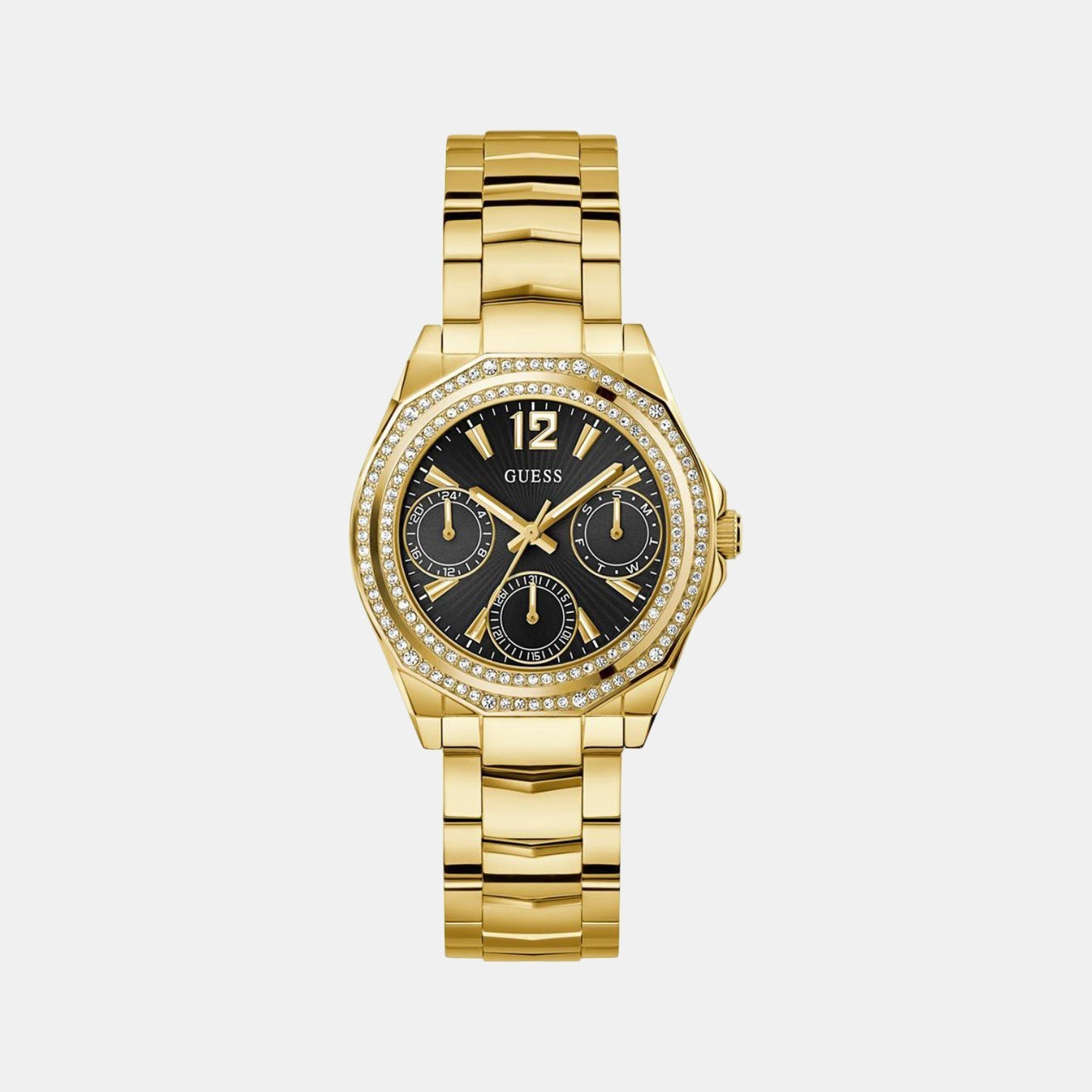 Guess Gd Ritzy Women Quartz Black Dial Analog Stainless Steel Gw0685L4