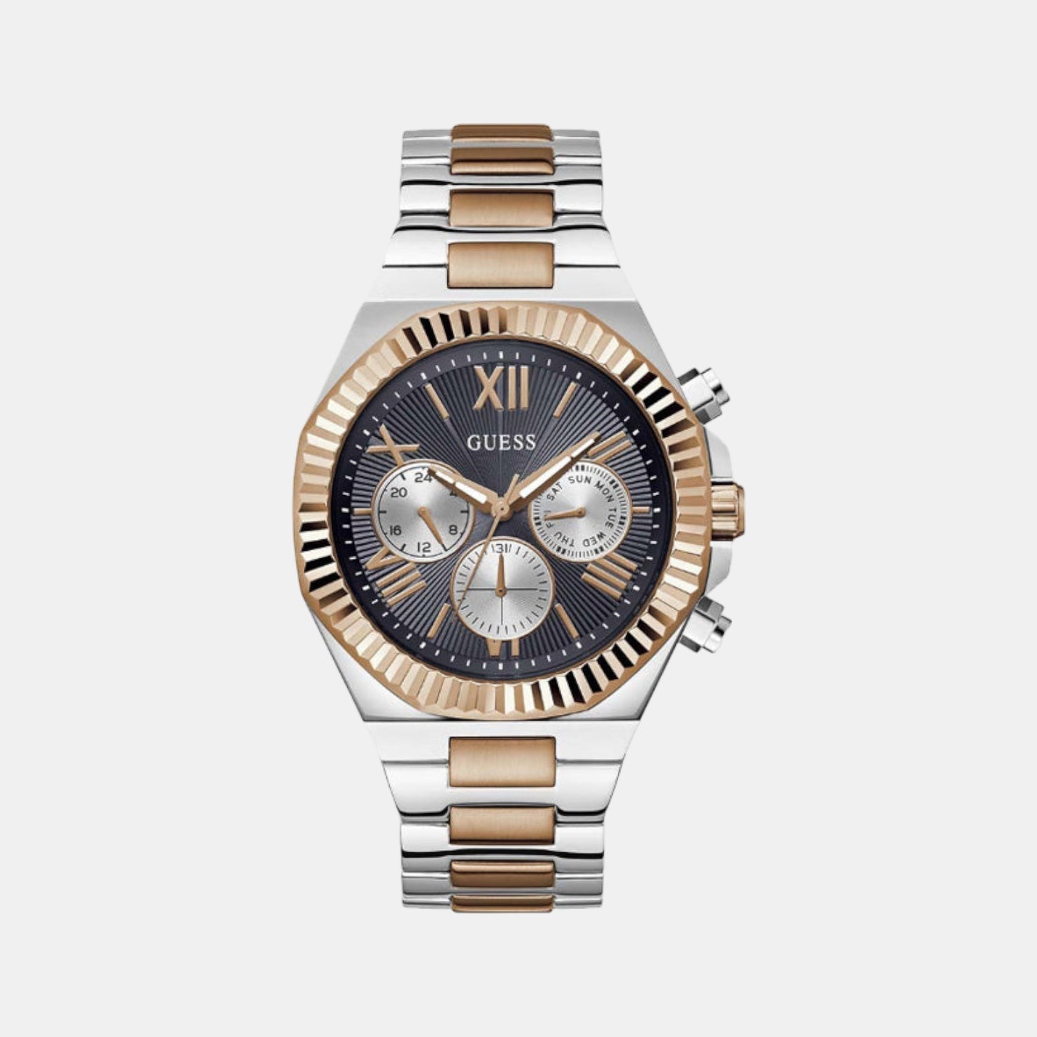 Guess Gd Equity Men Quartz Blue Dial Analog Stainless Steel Gw0703G4