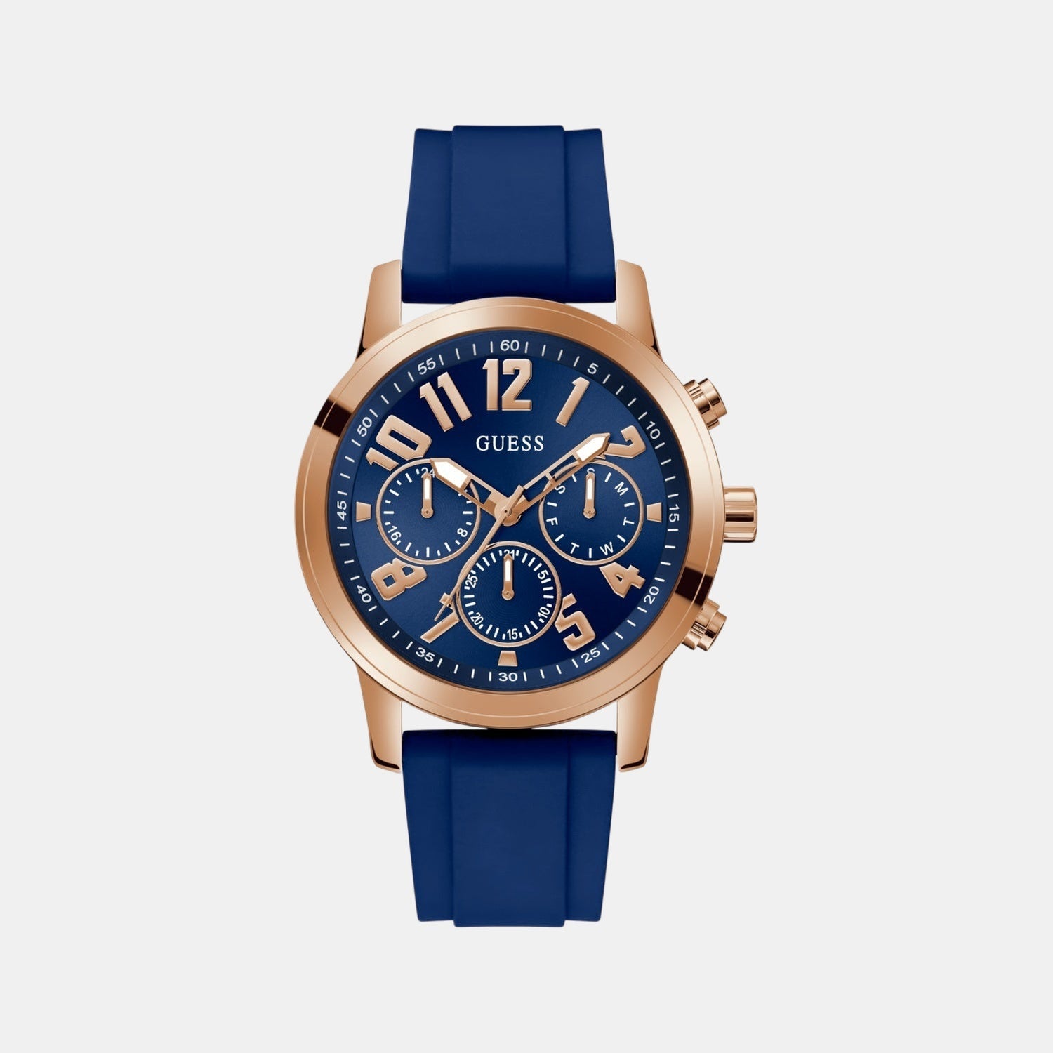 Guess Gd Parker Men Quartz Blue Dial Analog Stainless Steel Gw0708G3