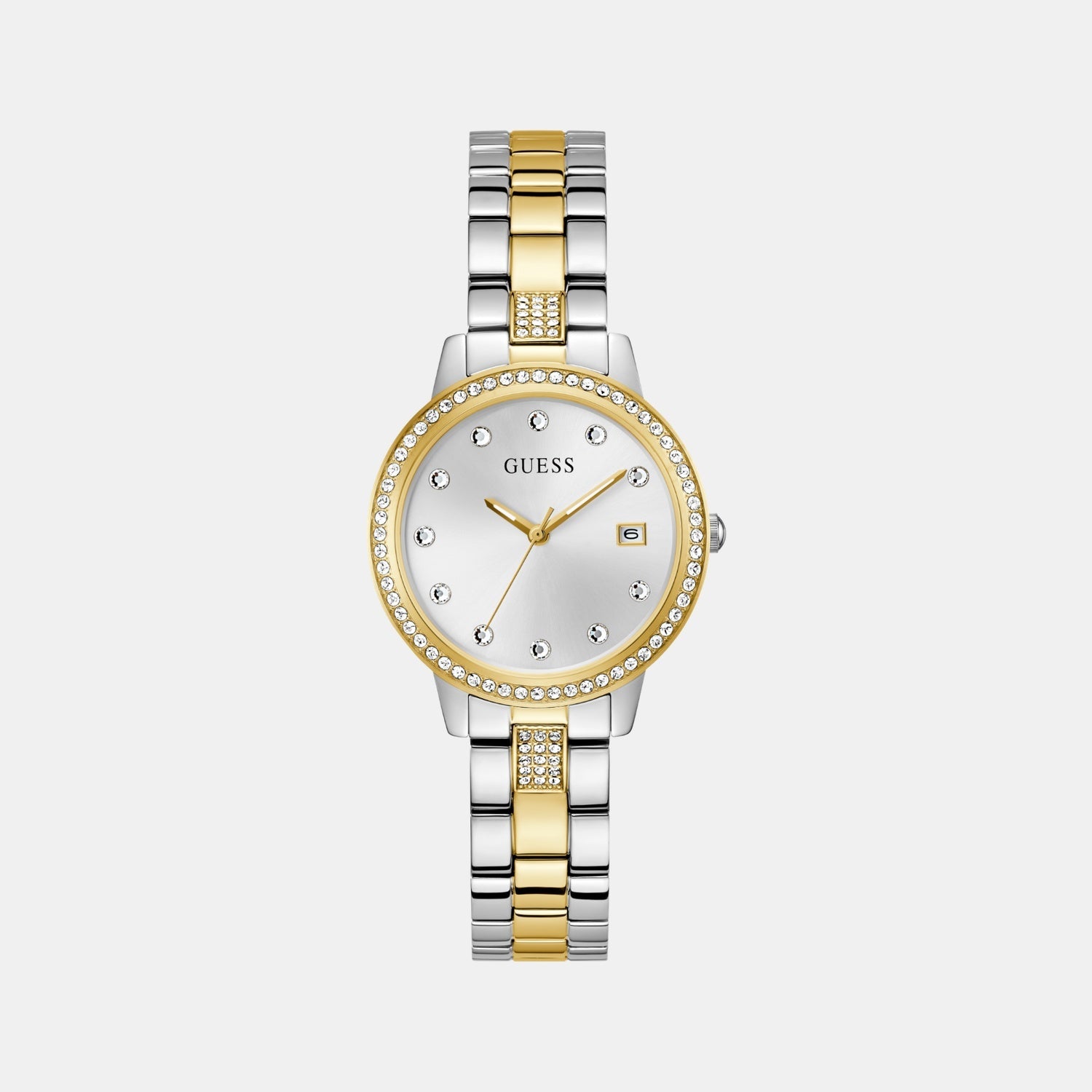 Guess Gd Heartless Women Quartz White Dial Analog Stainless Steel Gw0725L1