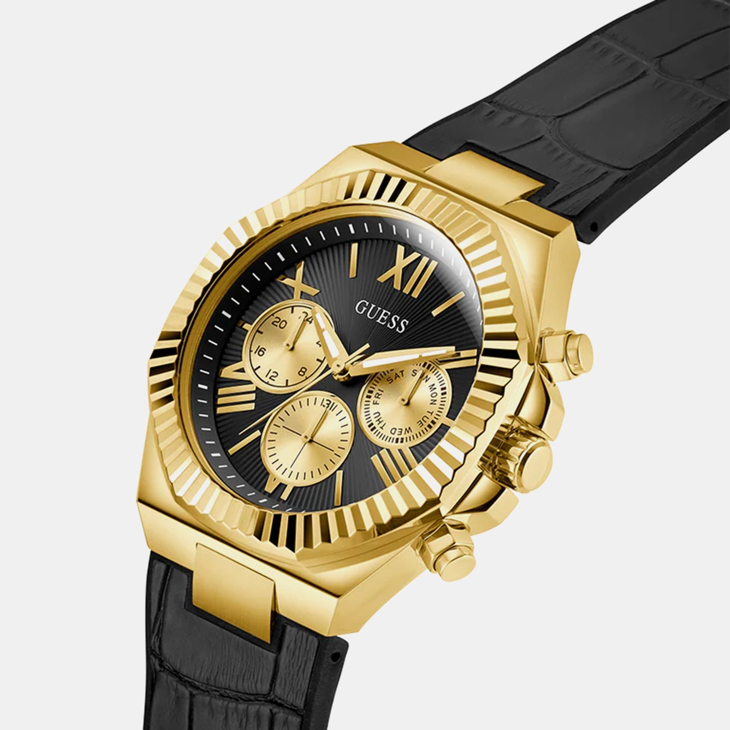 Guess Gd Equity Men Quartz Black Dial Analog Stainless Steel Gw0791G3