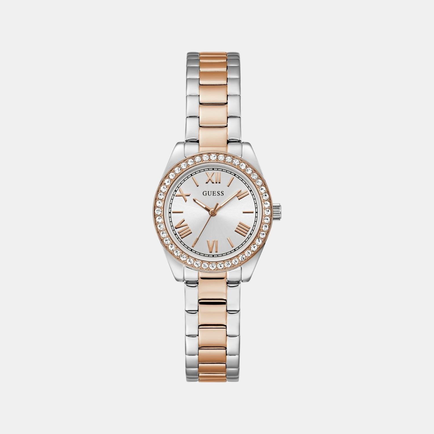 Guess Gd Mini Luna Women Quartz Silver Dial Analog Stainless Steel Gw0841L3