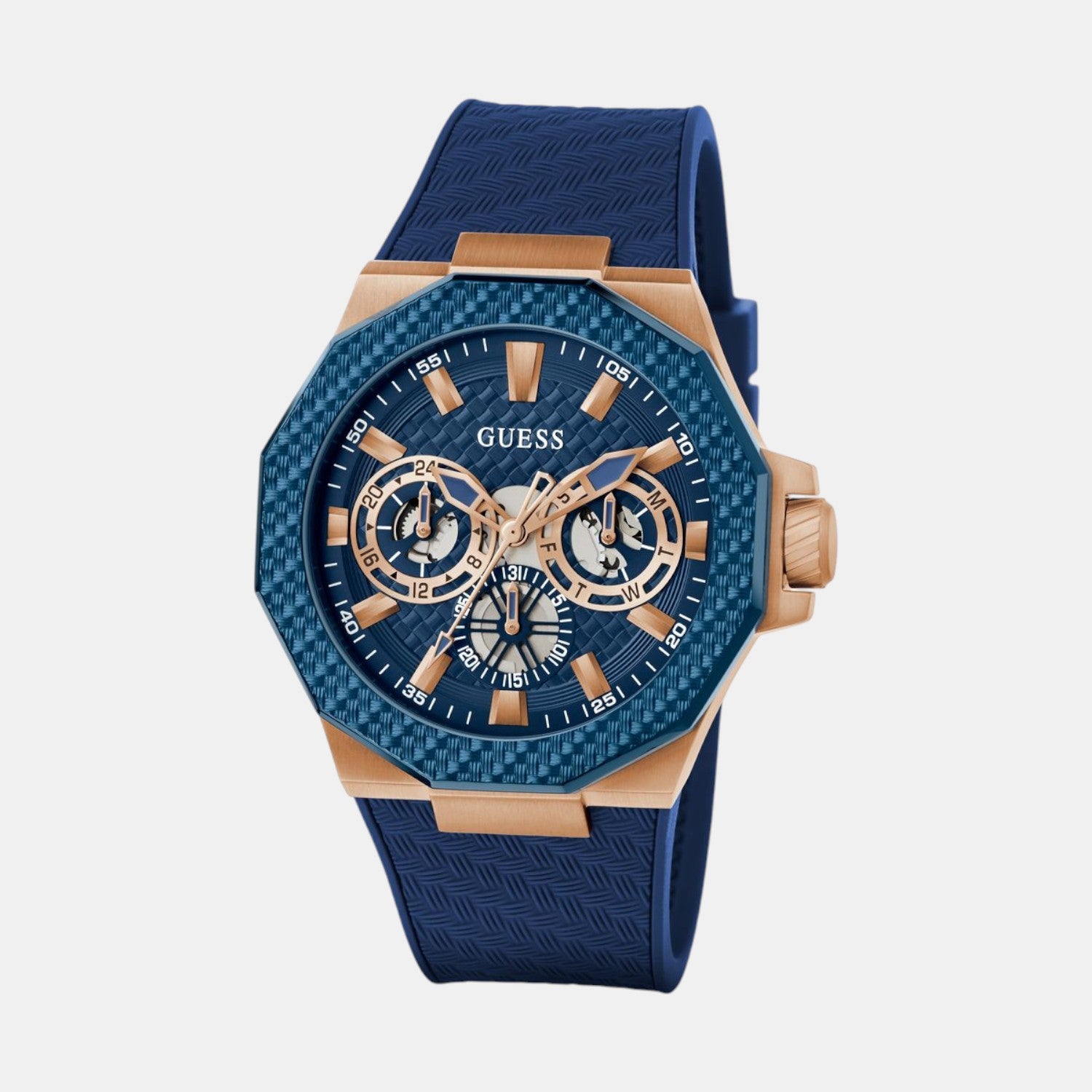 Guess Gs Indy Men Quartz Blue Dial Analog Stainless Steel Gw0853G3
