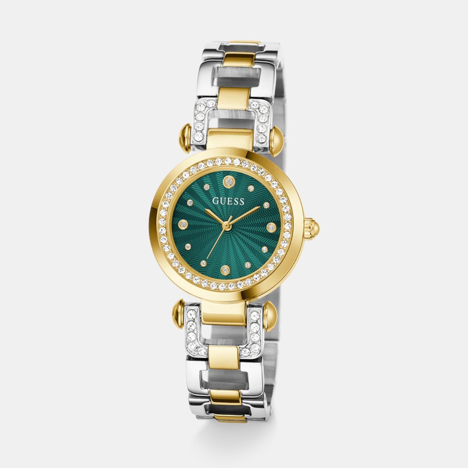 Guess Gb Ginger Women Quartz Green Dial Analog Stainless Steel Gw0869L1