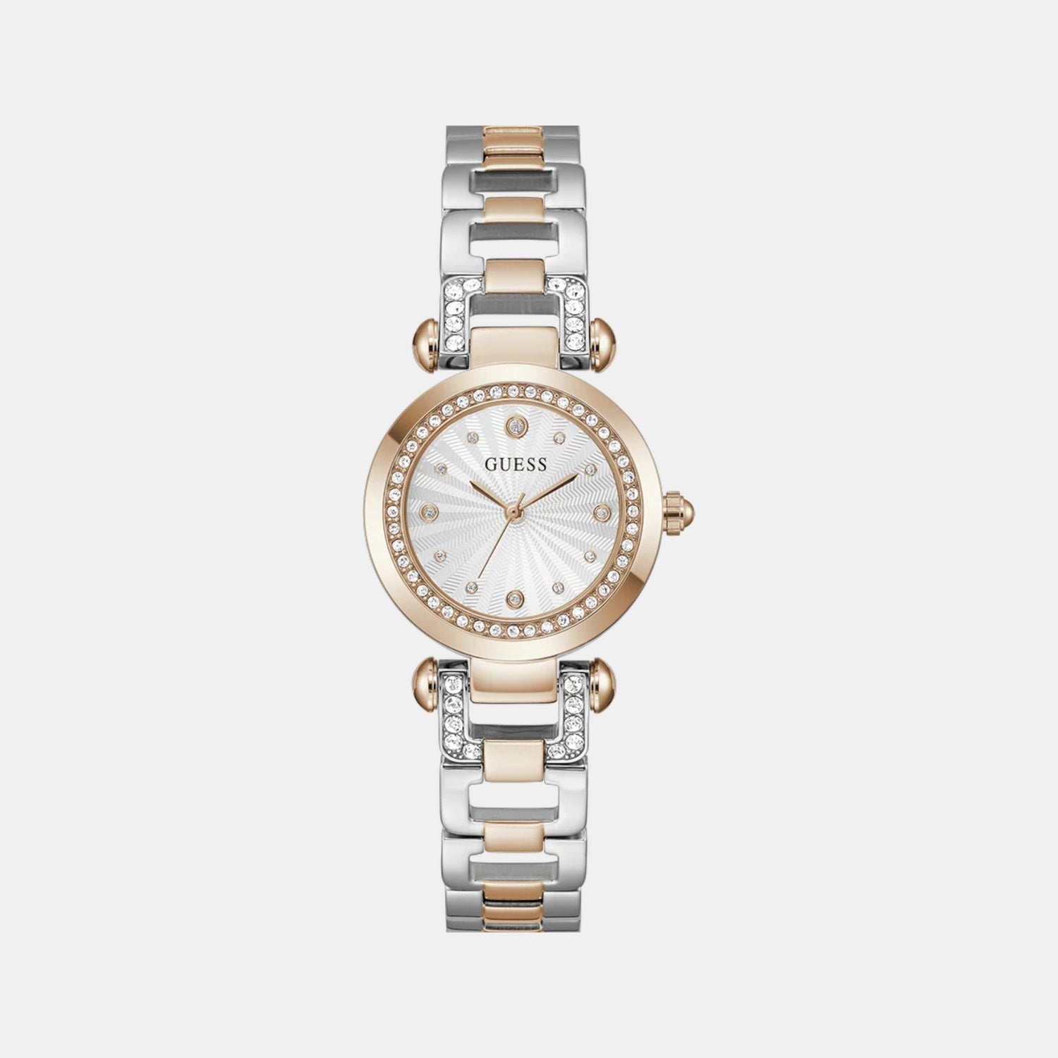 Guess Gb Ginger Women Quartz Silver Dial Analog Stainless Steel Gw0869L2