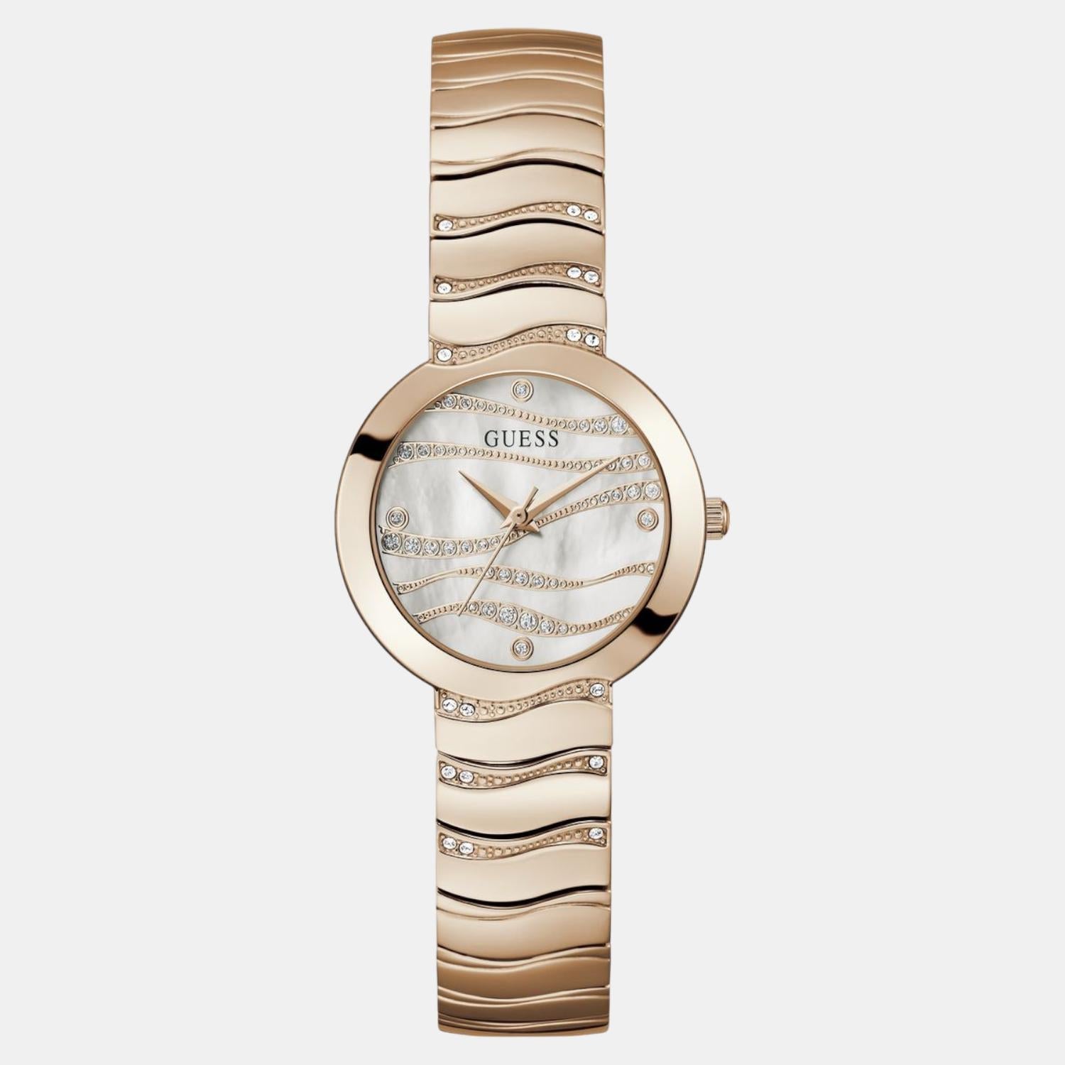 Guess Gd Laguna Women Quartz White Dial Analog Stainless Steel Gw0871L3
